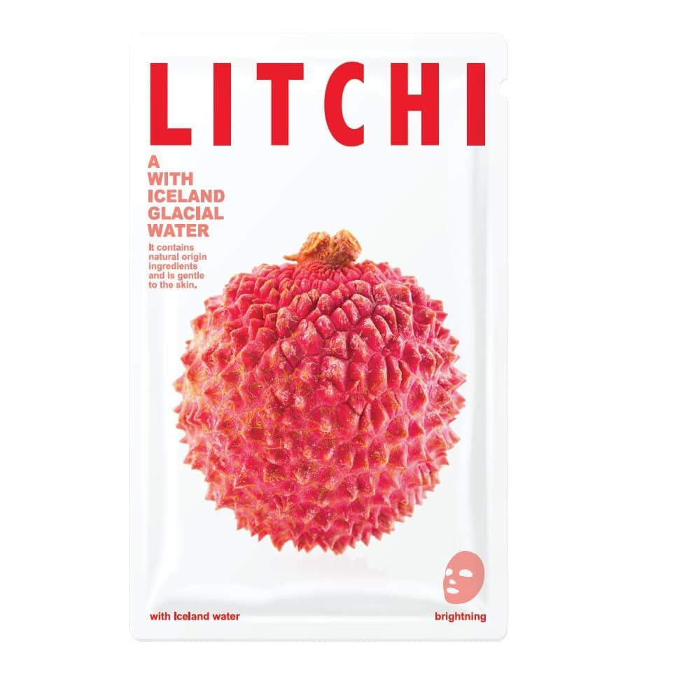 

Blue Dot Mask A With Iceland Glacial Water rozświetlająca maseczka w płacie Litchi 20g