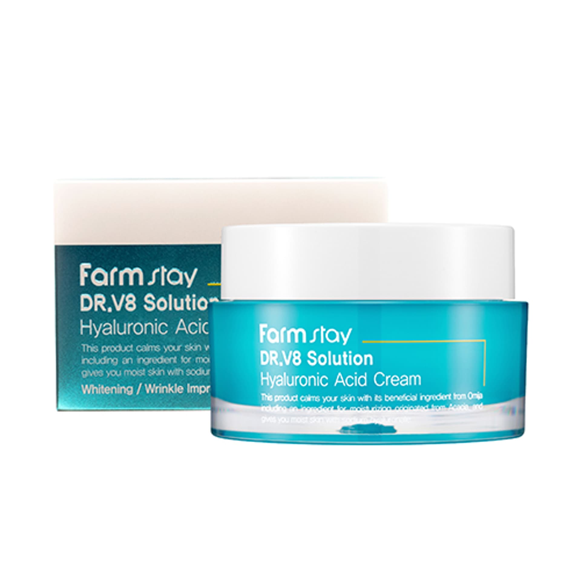 

FarmStay DR.V8 Solution Hialuronic Acid Cream krem do twarzy z hialuronem i witaminami 50ml