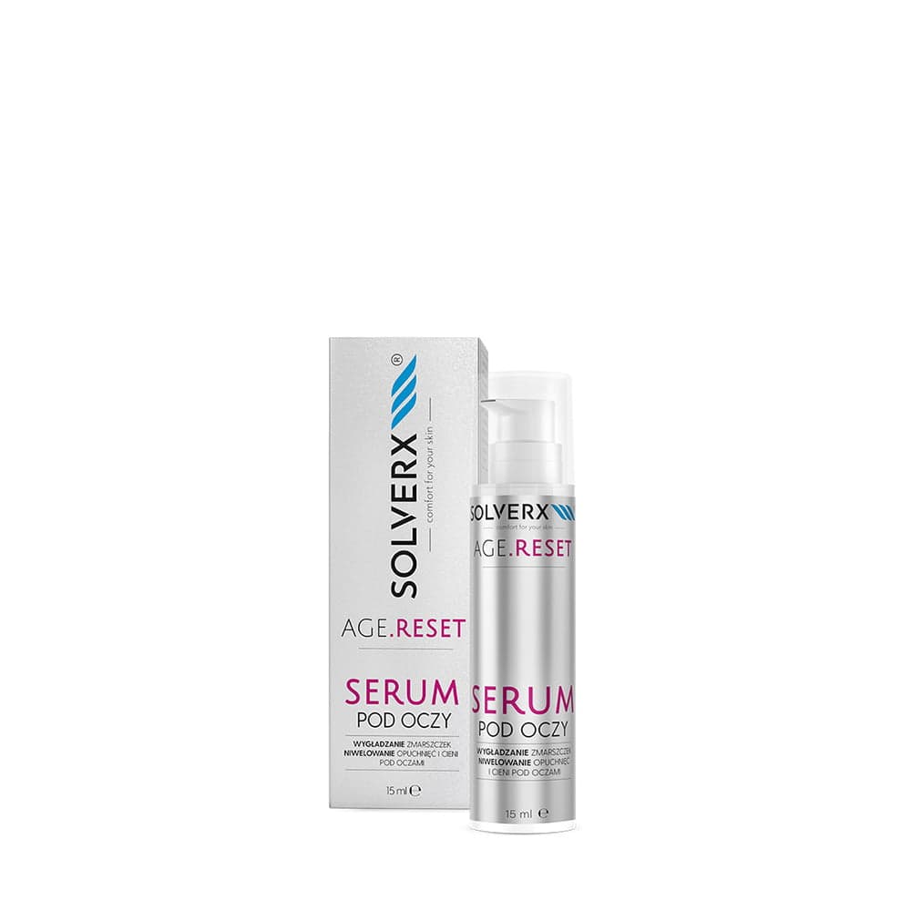 

Solverx Age Reset Serum pod oczy - Wygładzanie Zmarszczek & Niwelowanie Opuchnięć i Cieni 15ml