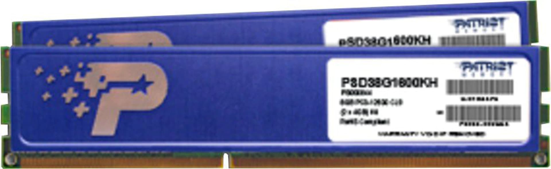 

Zestaw pamięci Patriot Memory Signature PSD38G1600KH (DDR3 ; 2 x 4 GB; 1600 MHz; CL11)