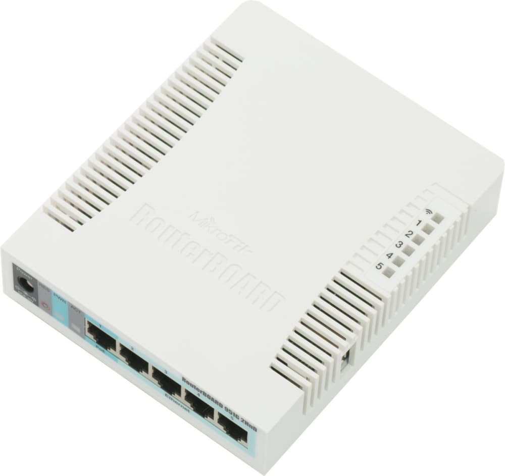 

MIKROTIK RB951G-2HND ROUTERBOARD PLASTIC CASE 400MHZ, 32MB, 5XGE, 2,4GHZ, 1,5DBI, L4