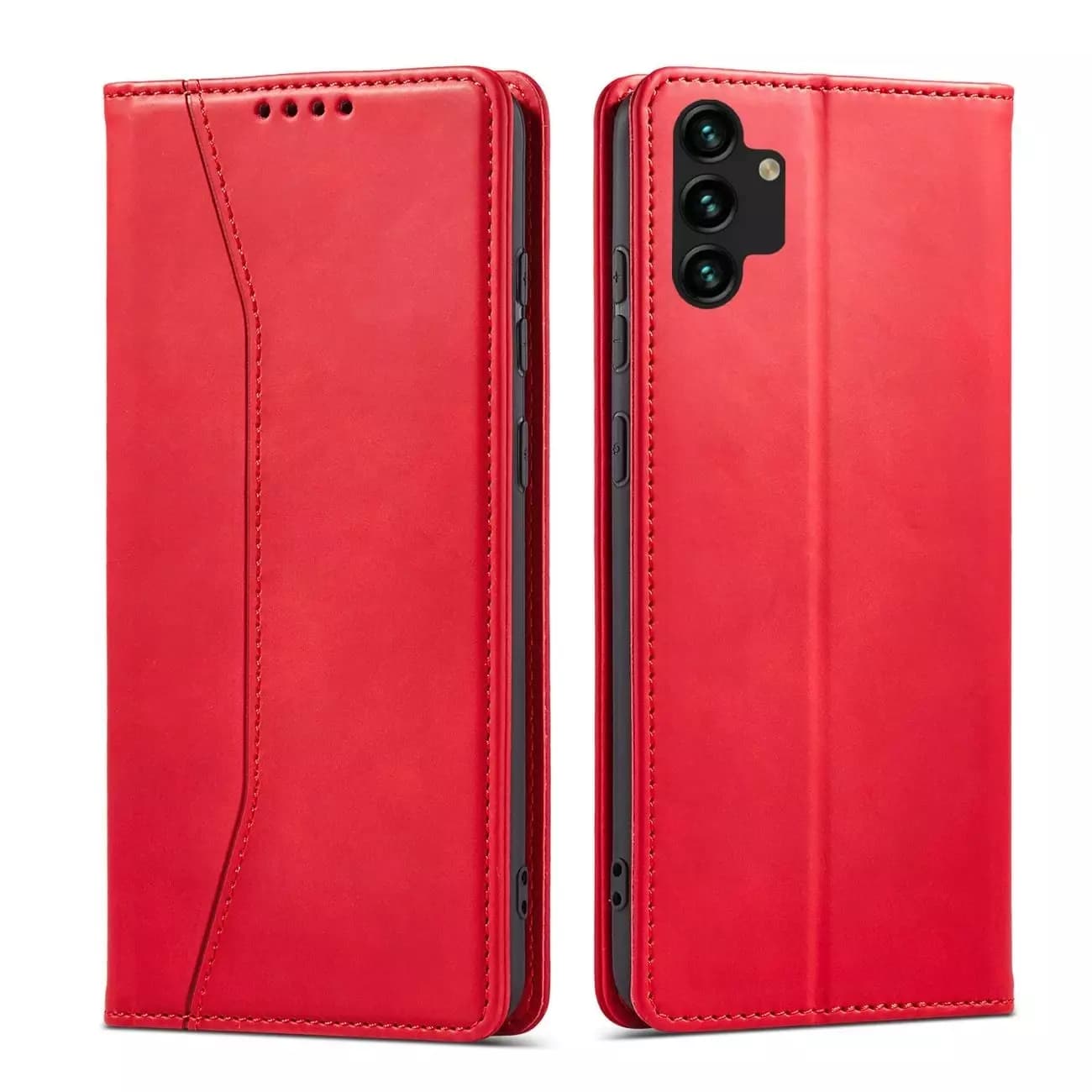 

Magnet Fancy Case etui do Samsung Galaxy A13 5G pokrowiec portfel na karty kartę podstawka czerwony