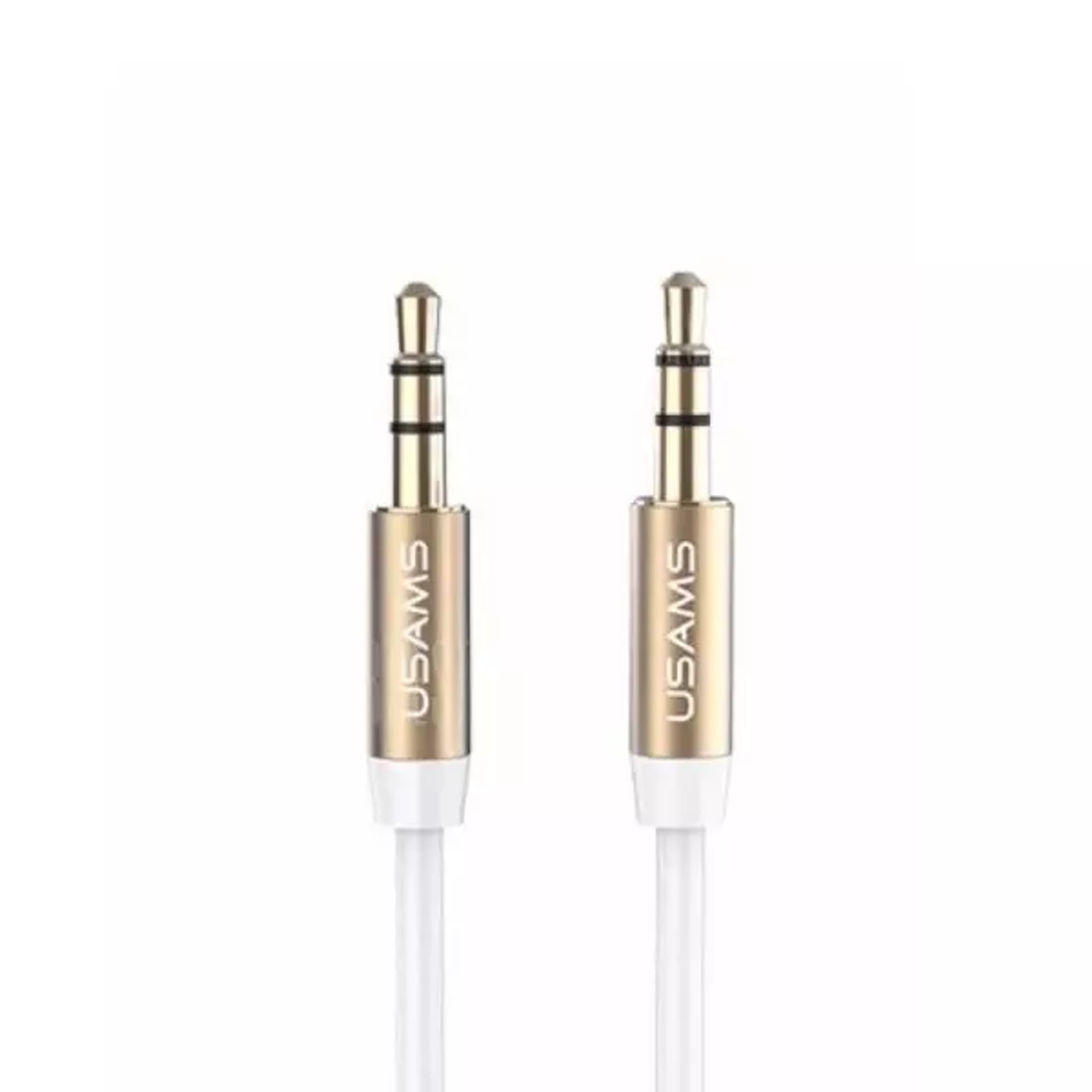 

USAMS Adapter audio jack 3,5m - 3,5m 1m biały/white YP102 (YP-01)