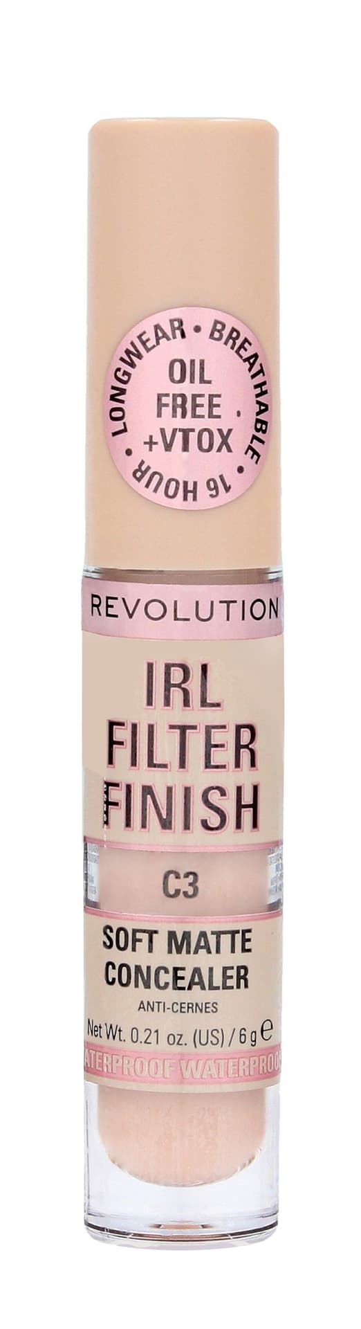 

Makeup Revolution IRL Filter Finish Korektor w płynie C3 6g