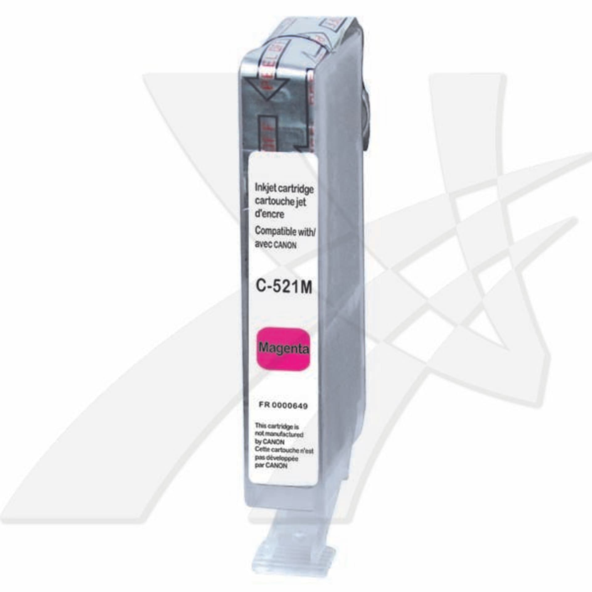 

UPrint kompatybilny ink / tusz z CLI521M, magenta, 450s, 10ml, C-521M, z chipem, dla Canon iP3600, iP4600, MP620, MP630, MP980