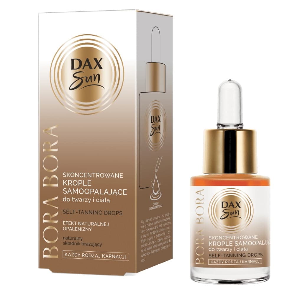 

Dax Sun Skoncentrowane Krople samoopalające do twarzy i ciała BORA BORA - każdy rodzaj karnacji 15ml