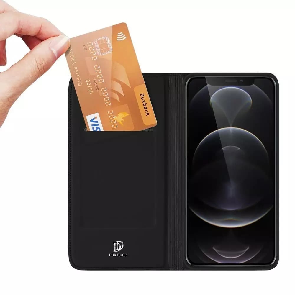 

Dux Ducis Skin Pro kabura etui pokrowiec z klapką iPhone 13 Pro Max czarny