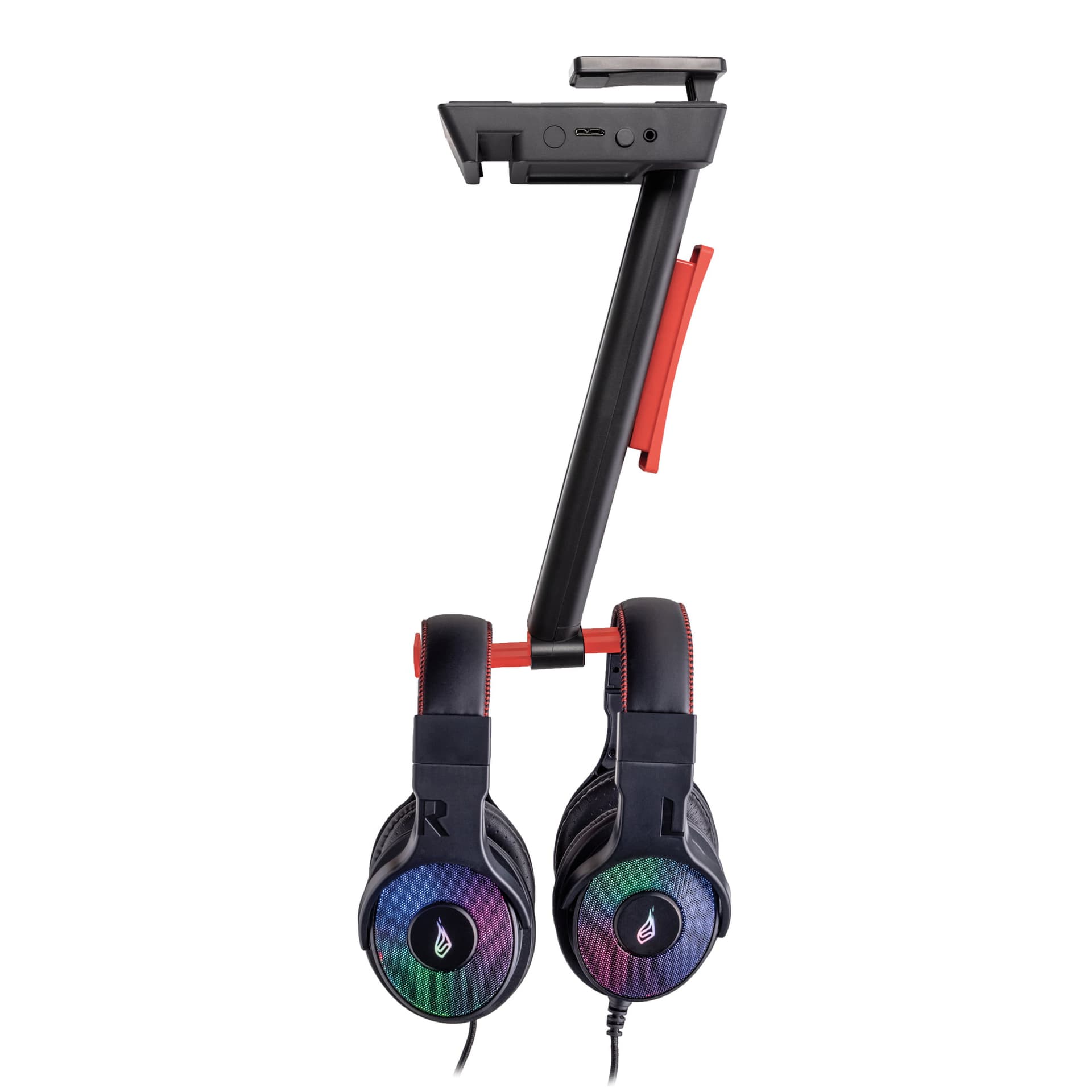 

SureFire wielofunkcyjny stojak na słuchawki Vinson N2 Dual Balance RGB, złącze 3,5 mm, czarny, tworzywo ABS, 48847, czarna, 2x USB