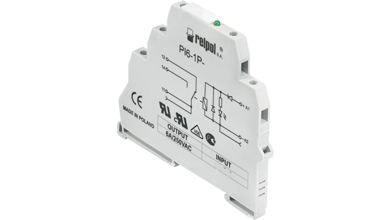 

Przekaźnik interfejsowy 1P 6A 12V DC AgSnO2 PI6-1P-12VDC 858549