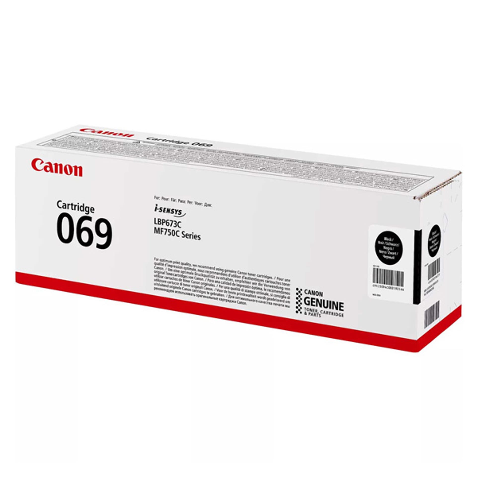 

Canon oryginalny toner 069 BK, 5094C002, black, 2100s, Canon MF752Cdw, 754Cdw, LBP673Cdw, O