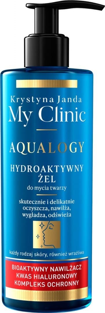 

JANDA My Clinic Aqualogy Hydroaktywny Żel do mycia twarzy - do każdego rodzaju cery 400ml