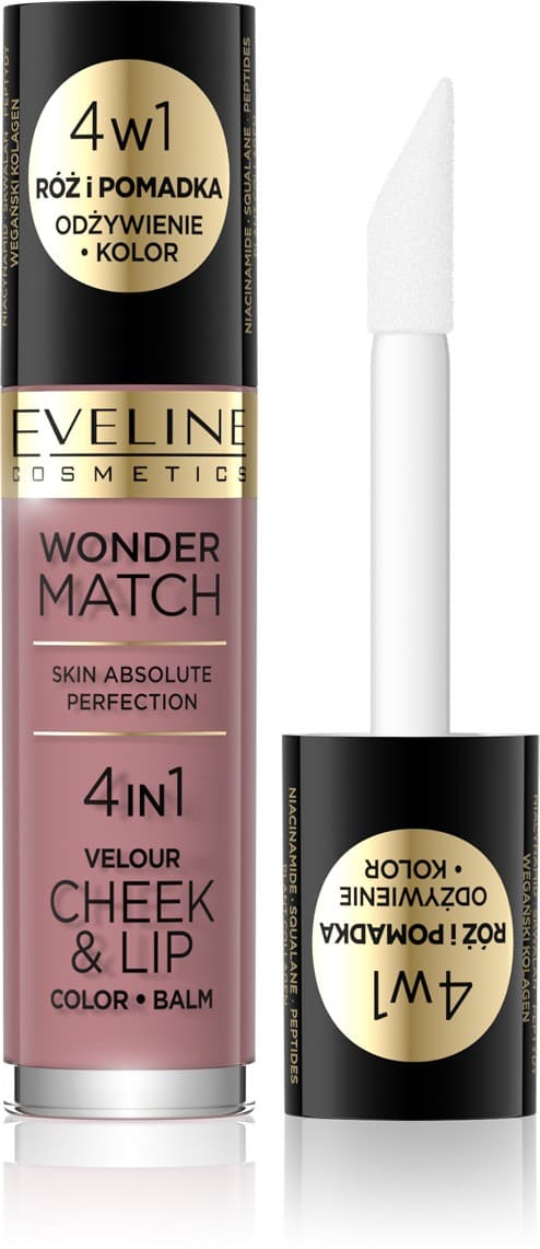 

Eveline Wonder Match Róż i Pomadka w płynie 4w1 nr 02 4.5ml