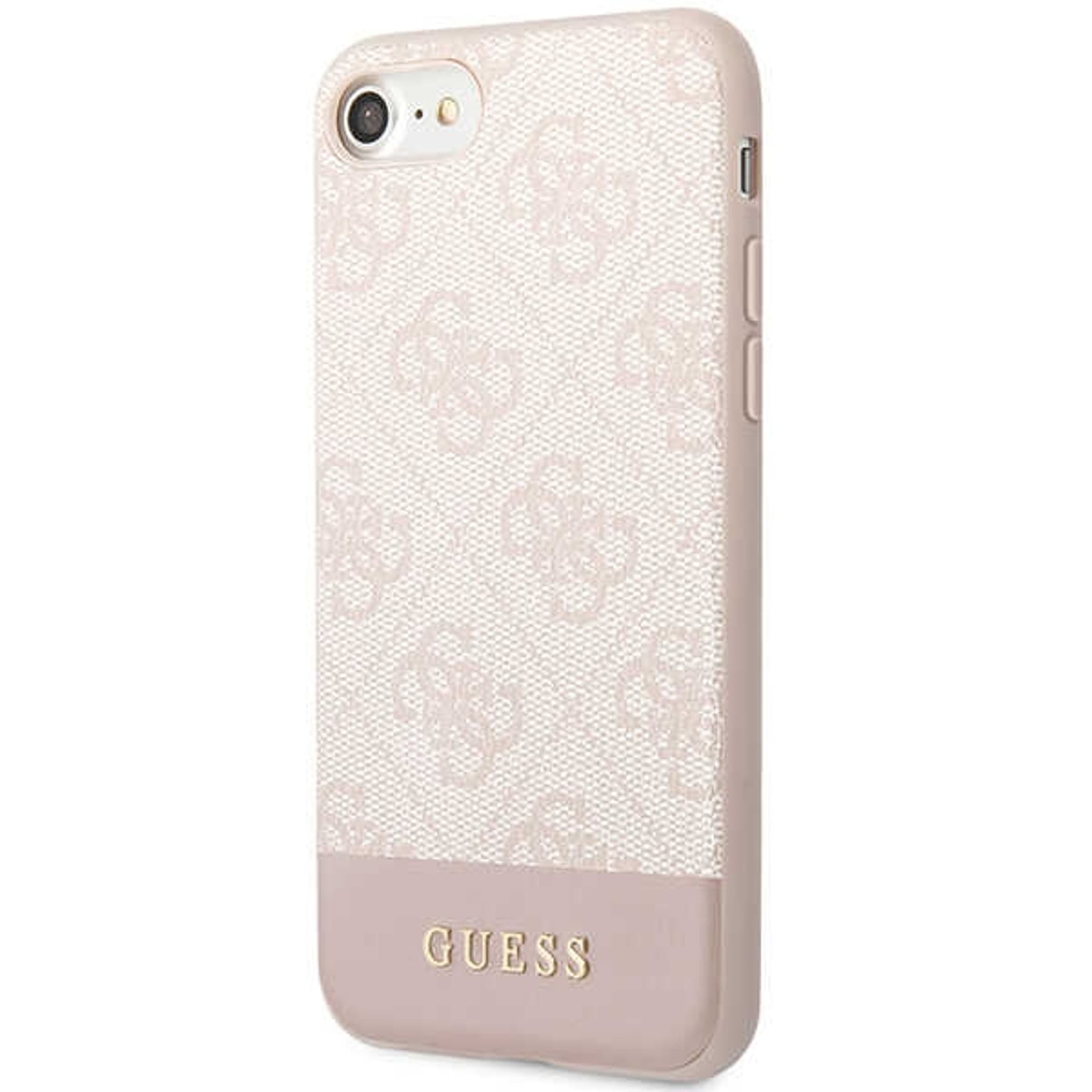 

Guess GUHCI8G4GLPI iPhone 7/8/SE 2020/ 2022 różowy/pink hard case 4G Stripe Collection