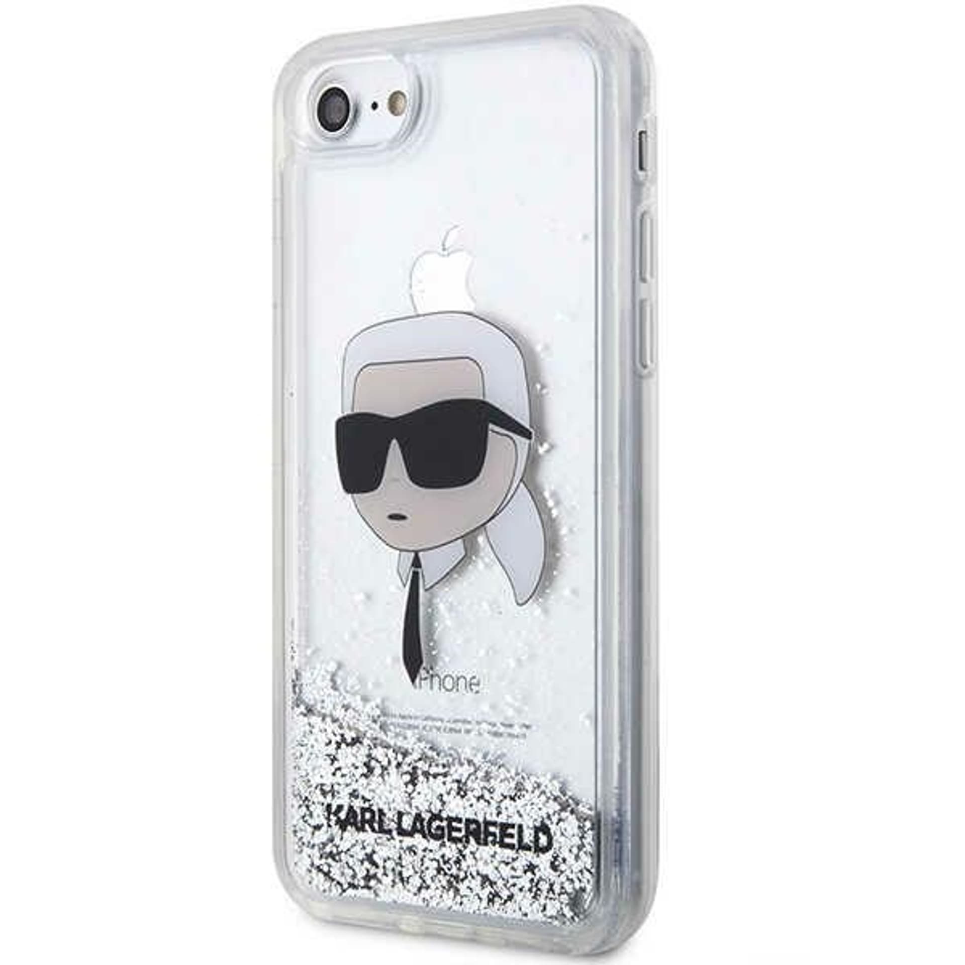 

Karl Lagerfeld KLHCI8LNKHCH iPhone 7/8/ SE 2020/2022 srebrny/silver hardcase Glitter Karl Head