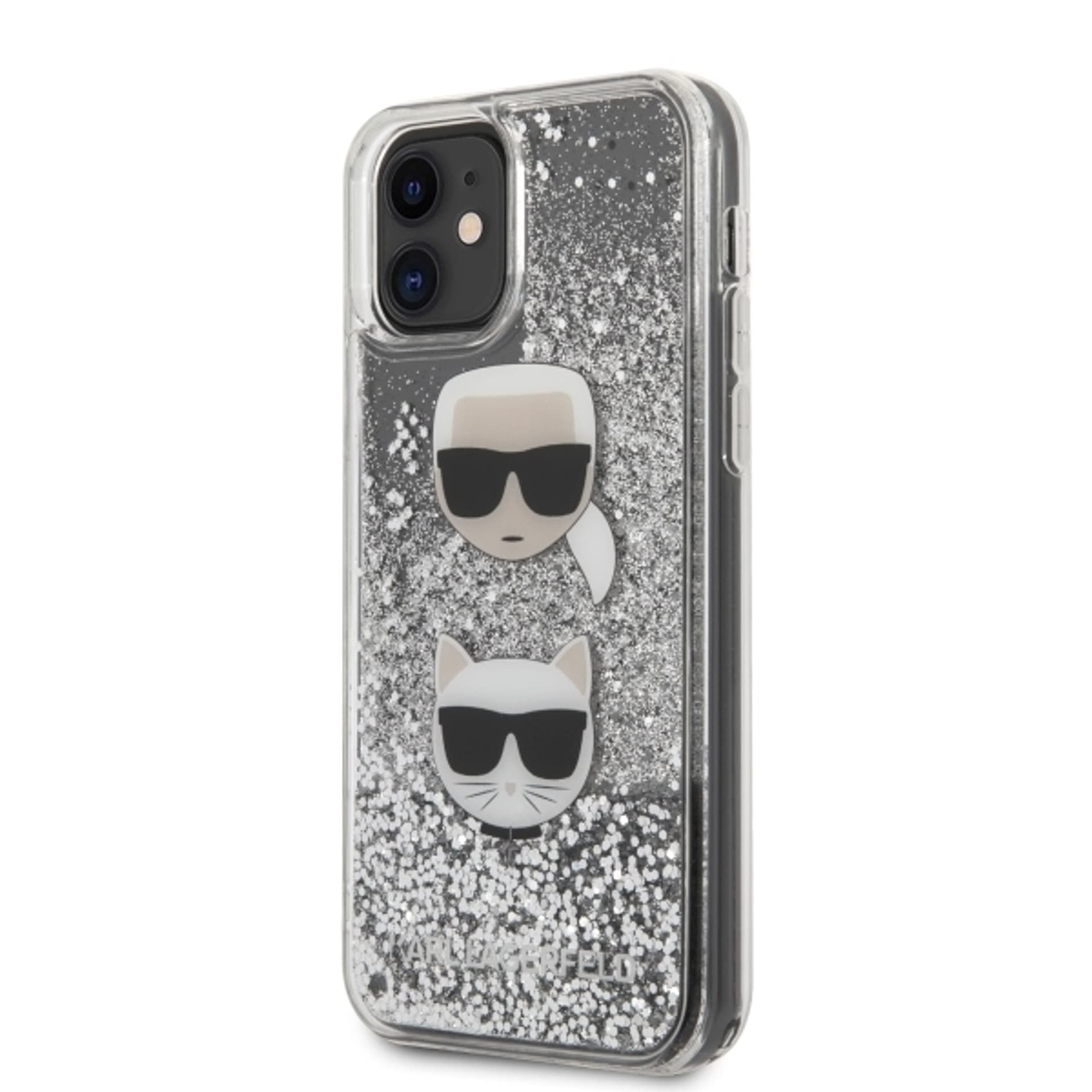 

Karl Lagerfeld KLHCN61KCGLSL iPhone 11 6,1" / Xr hardcase srebrny/silver Glitter Karl&Choupette
