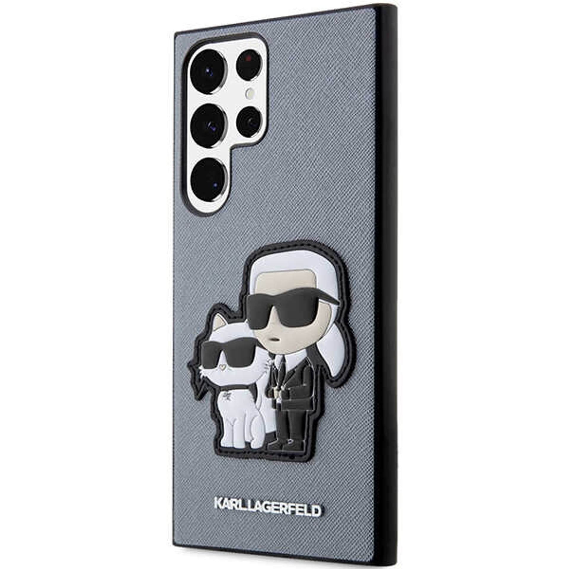 

Karl Lagerfeld KLHCS23LSANKCPG S23 Ultra S918 hardcase szary/grey Saffiano Karl & Choupette