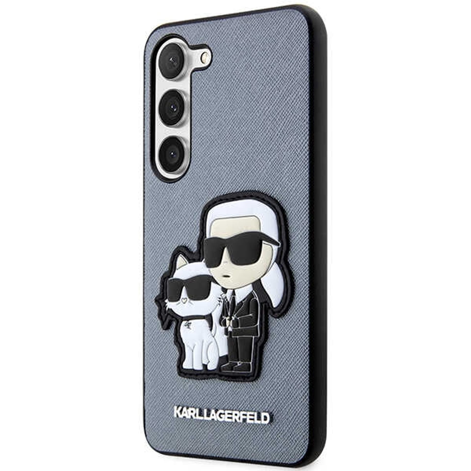 

Karl Lagerfeld KLHCS23MSANKCPG S23+ S916 hardcase szary/grey Saffiano Karl & Choupette