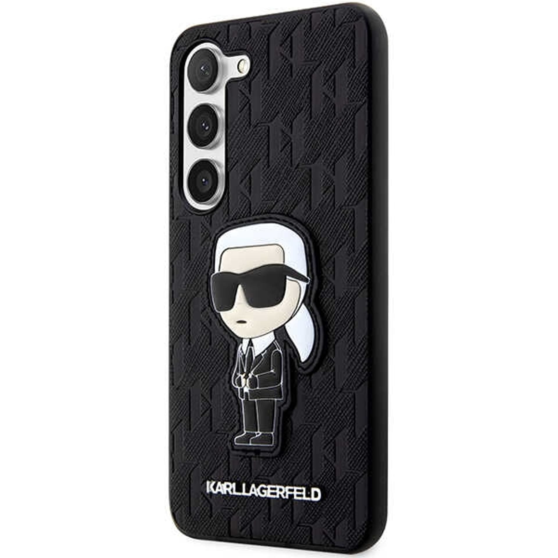 

Karl Lagerfeld KLHCS23SSAKLHKPK S23 S911 hardcase czarny/black Saffiano Monogram Ikonik