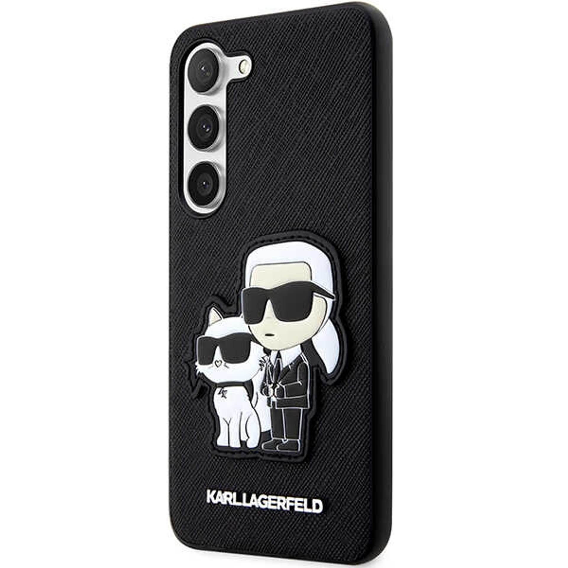 

Karl Lagerfeld KLHCS23SSANKCPK S23 S911 hardcase czarny/black Saffiano Karl & Choupette
