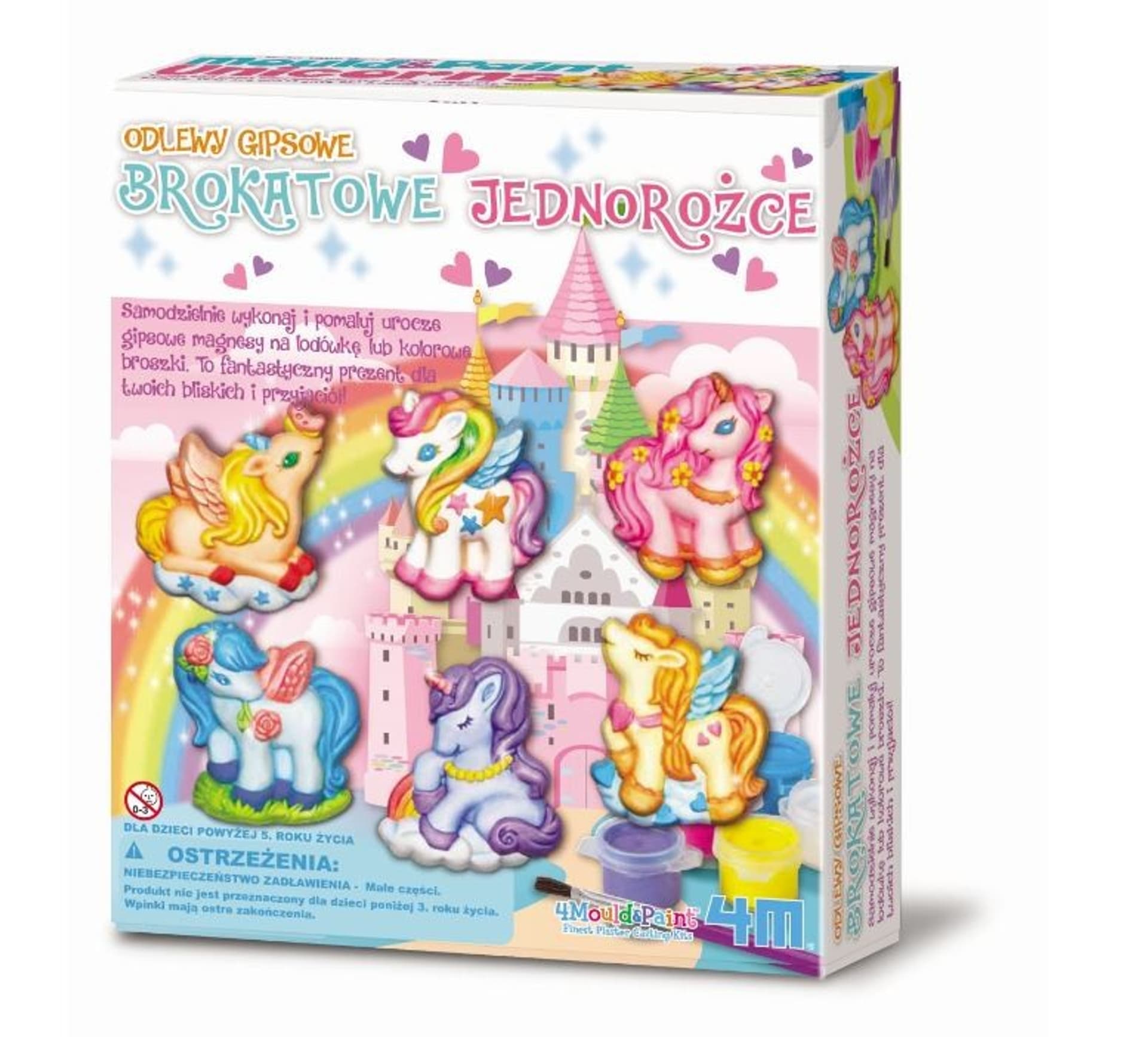 

Odlewy gipsowe - Brokatowe jednorożce