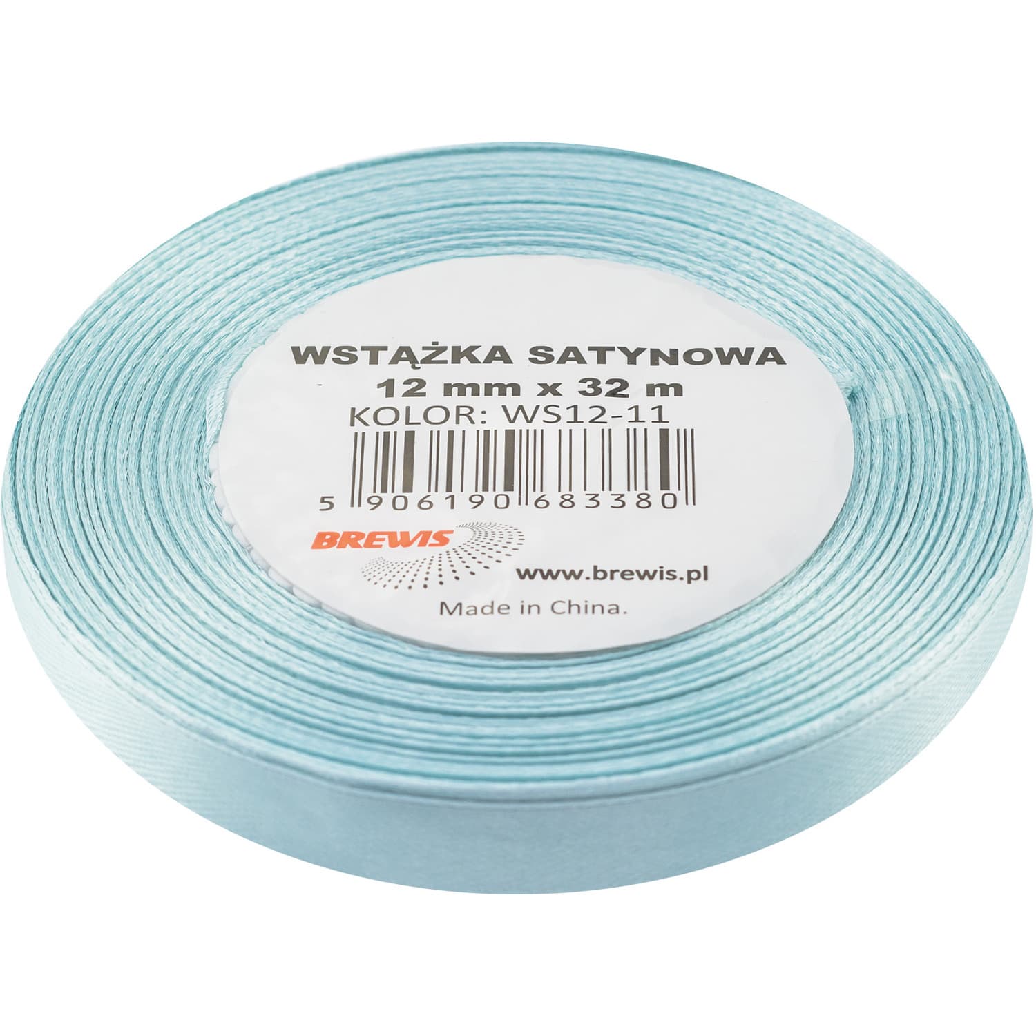 

Wstążka satynowa 12mm/32m błękitna BREWIS