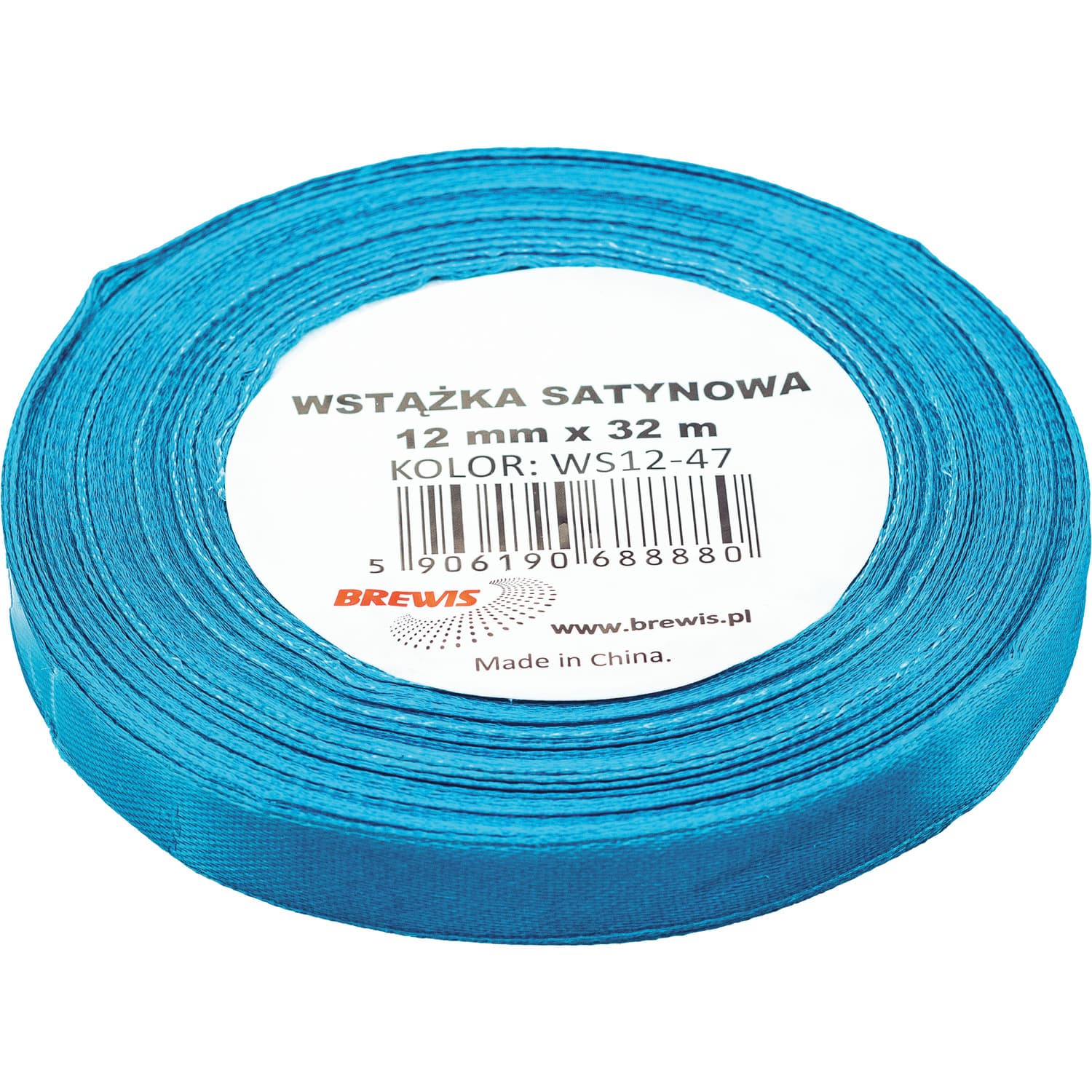 

Wstążka satynowa 12mm/32m turkusowy BREWIS
