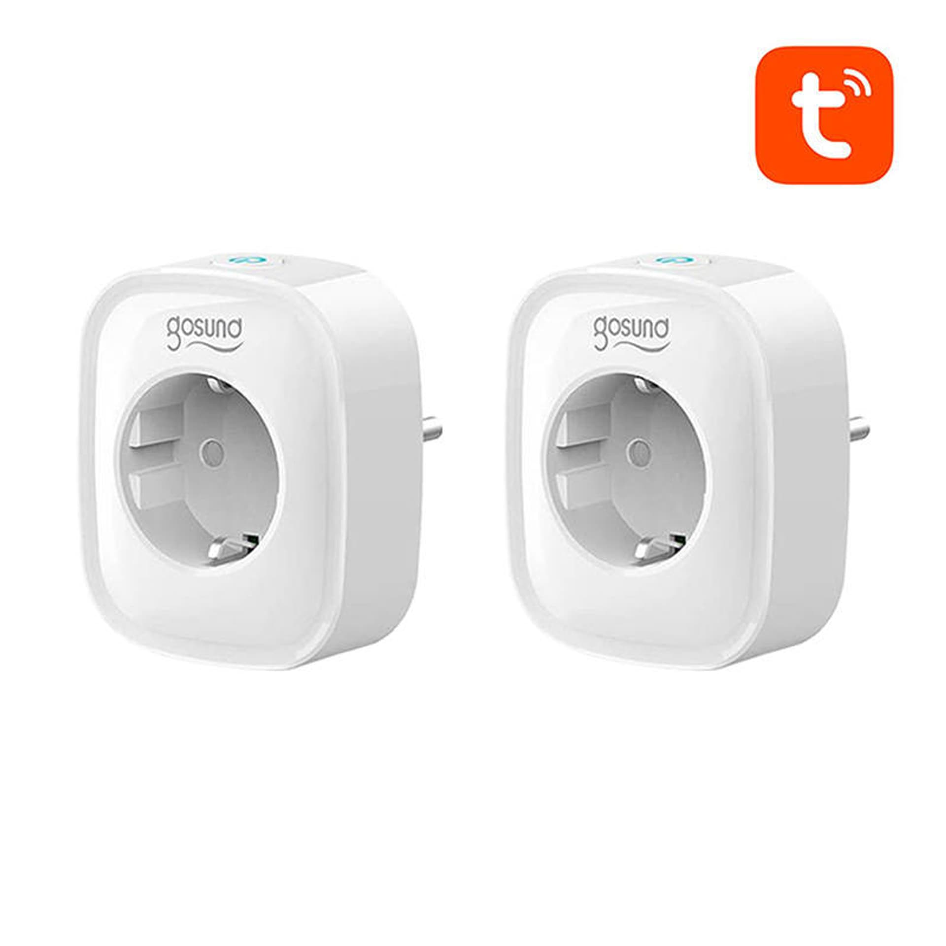 

Inteligentne gniazdko WiFi Gosund SP1, 2 sztuki (dwupak), Tuya, Dwupak)/tuy