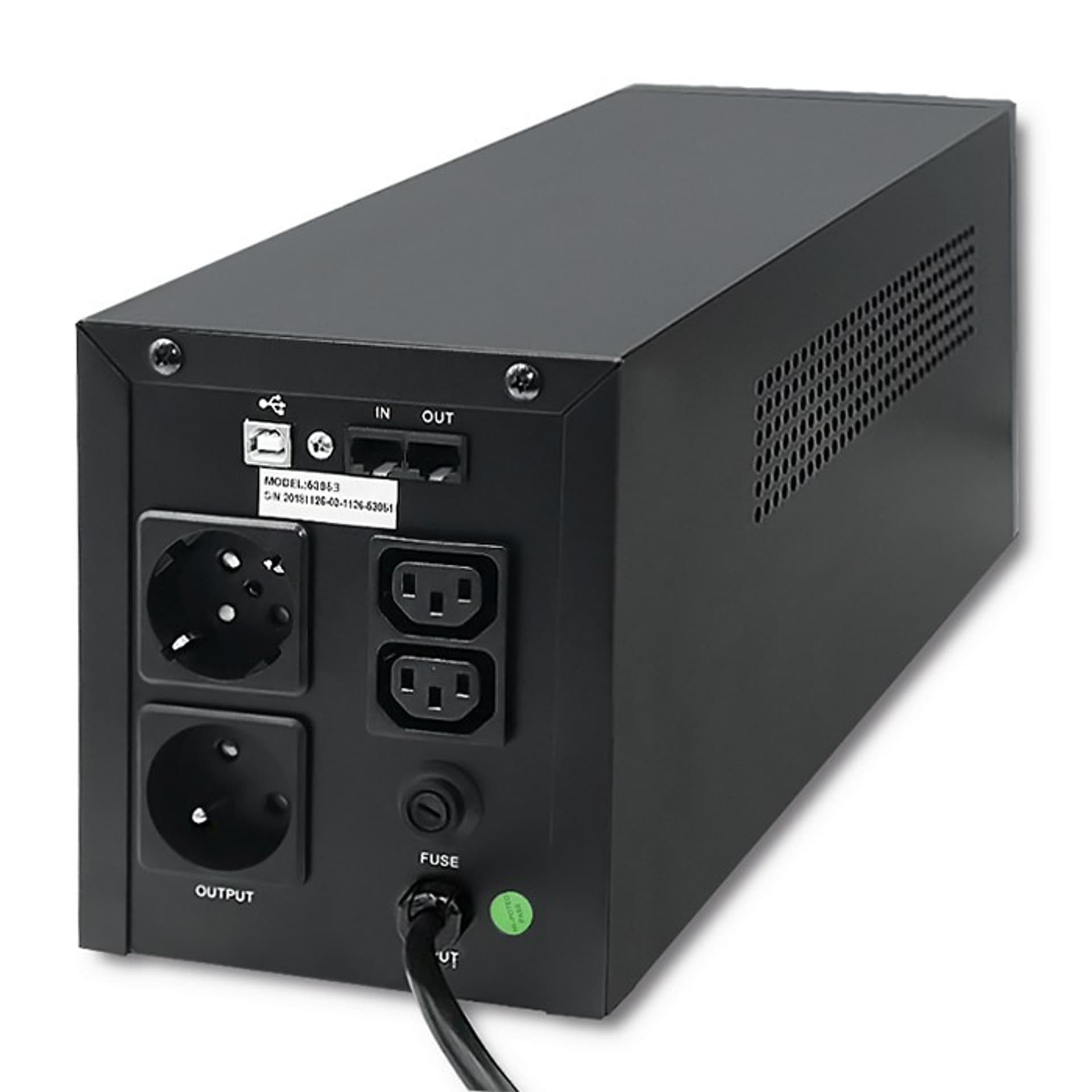 

Zasilacz awaryjny UPS MONOLITH | 1000VA | 600W | LCD | USB