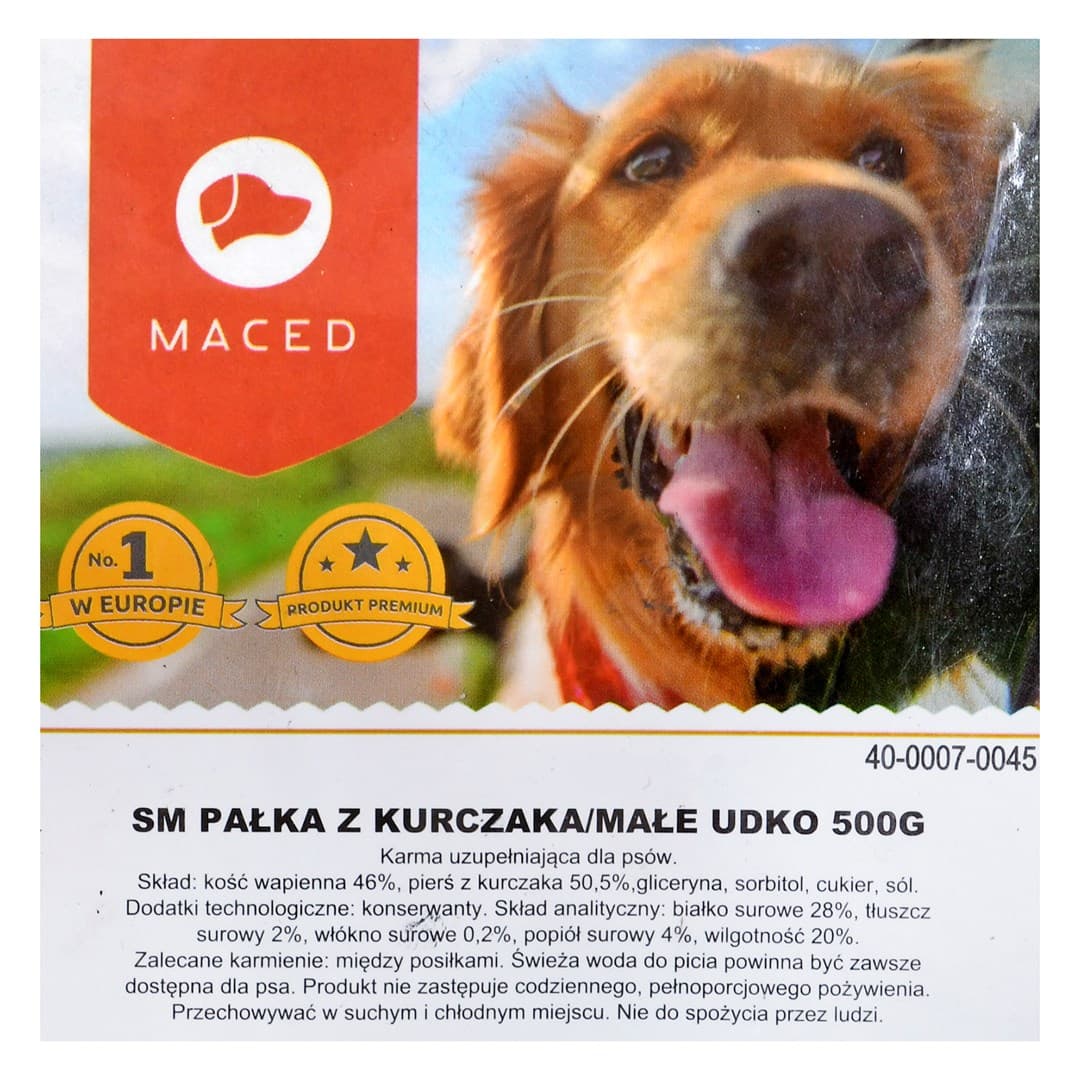 

MACED Przysmak dla psa - pałka z kurczaka/małe udko 500g
