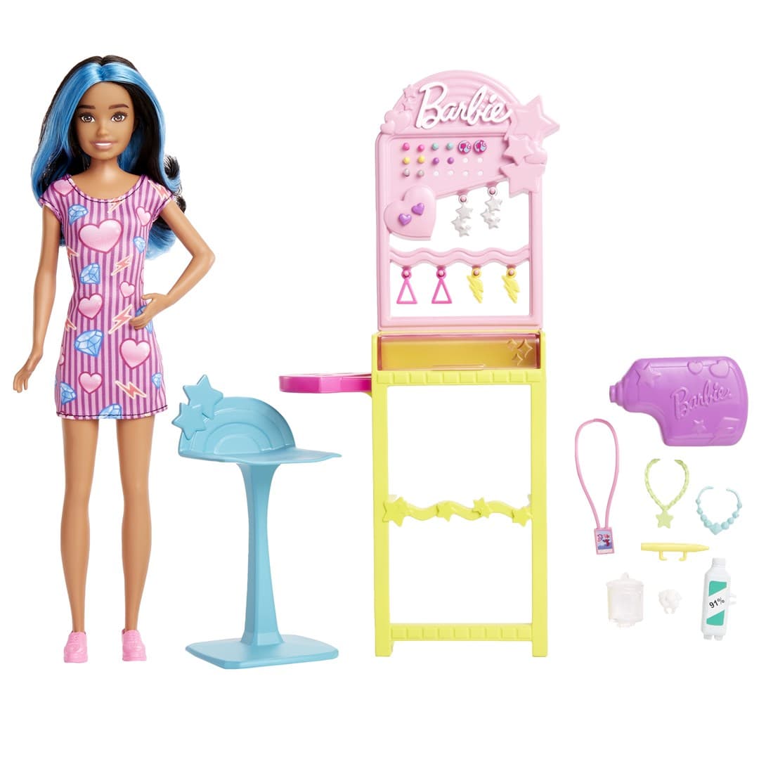 

BARBIE Skipper Pierwsza praca Przekłuwanie uszu Zestaw HKD78