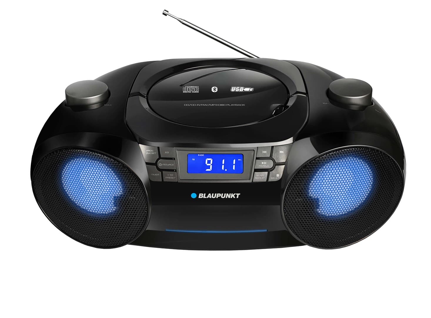 

BLAUPUNKT BB31LED Boombox Blaupunkt BB31LED FM CD MP3 USB AUX SD Zegar Alarm