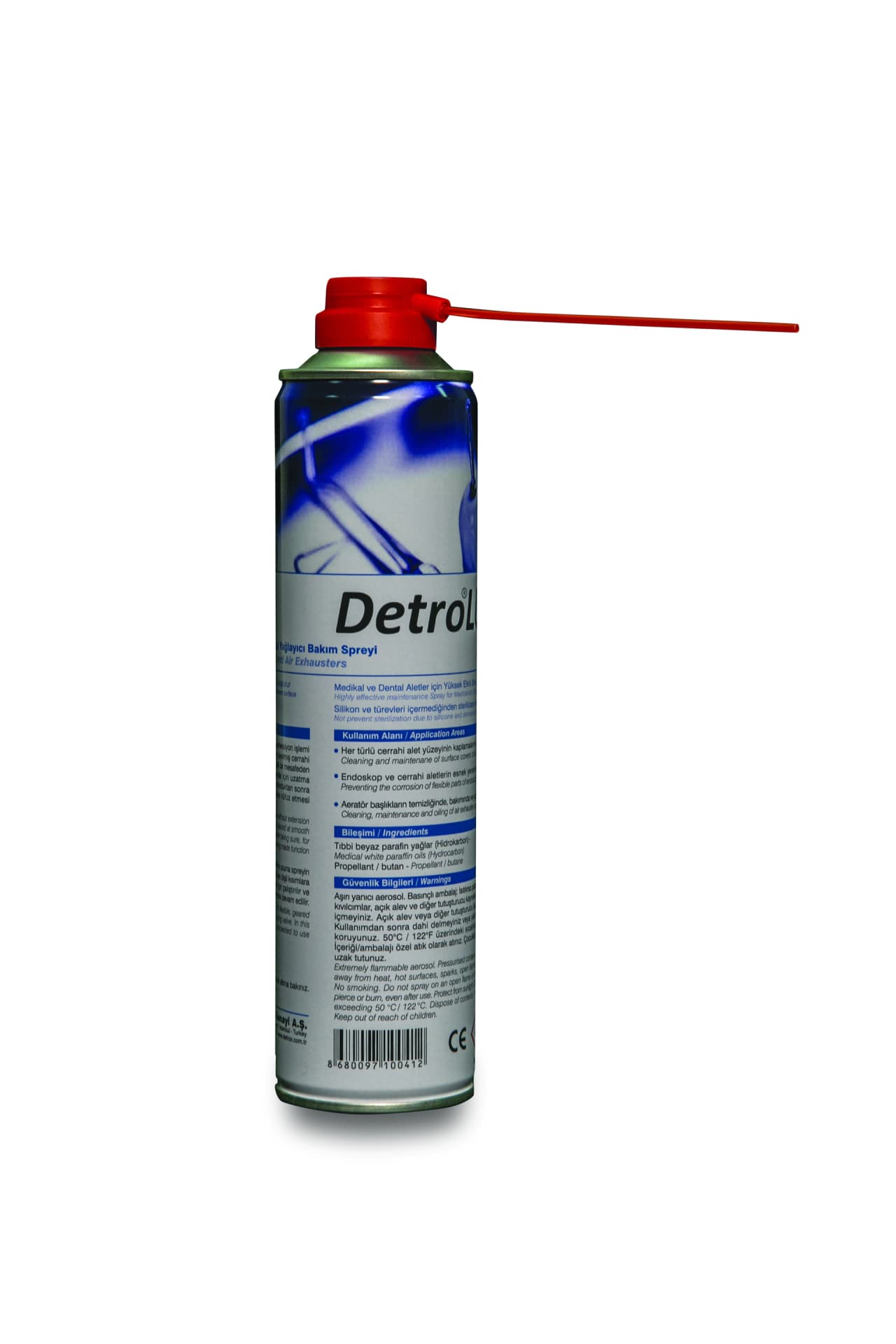 

Detro Lube Spray Olej 400 ml Olej w sprayu do konserwacji narzędzi medycznych