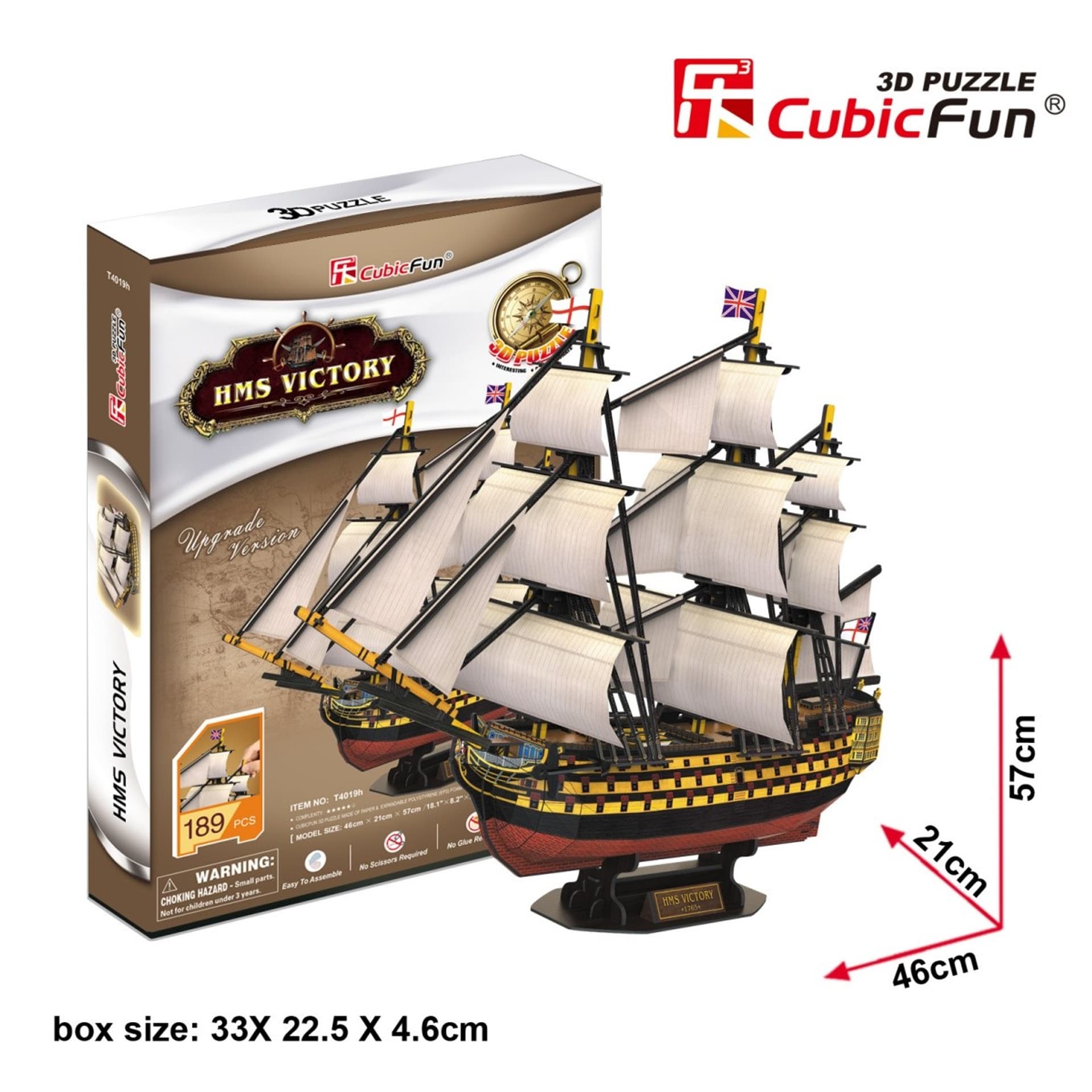 

Puzzle 3D Żaglowiec HMS Victory
