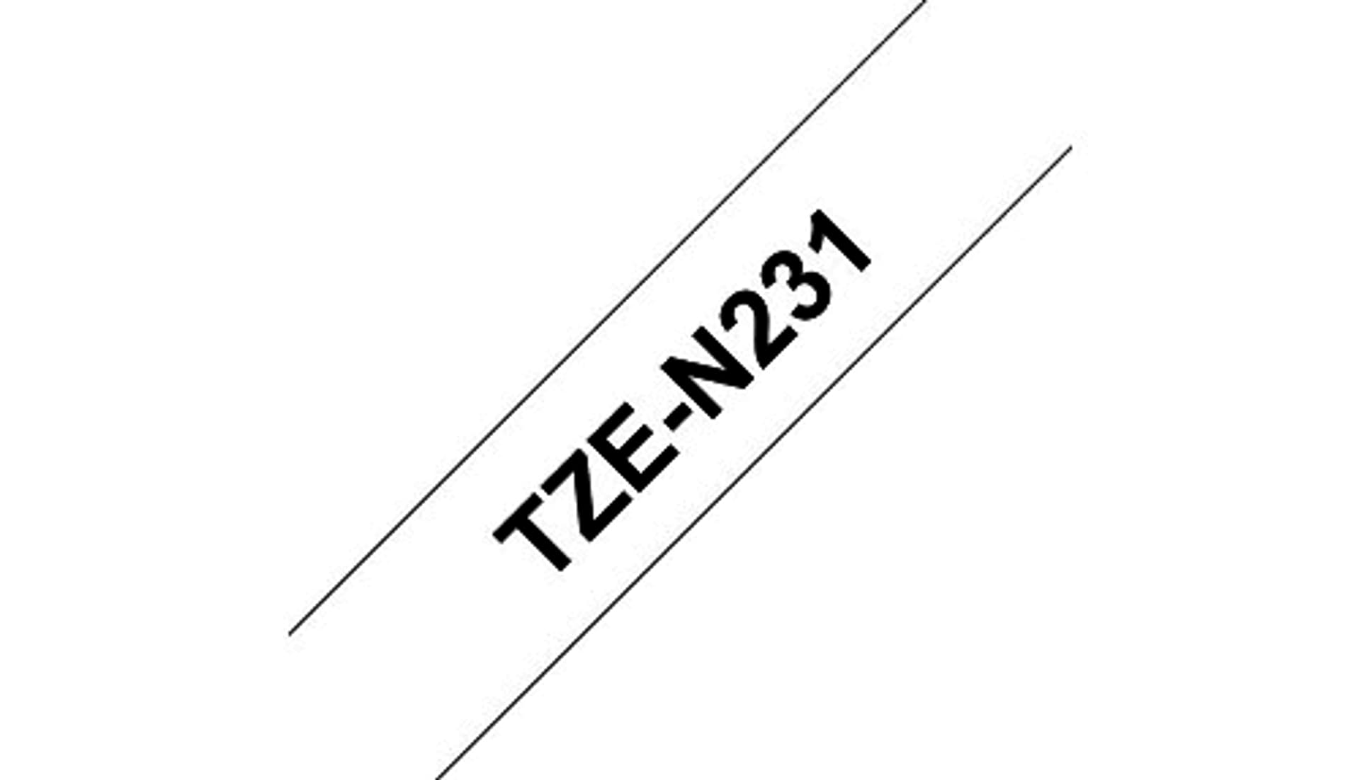 

Taśma BROTHER Nielaminowana Czarny TZEN231
