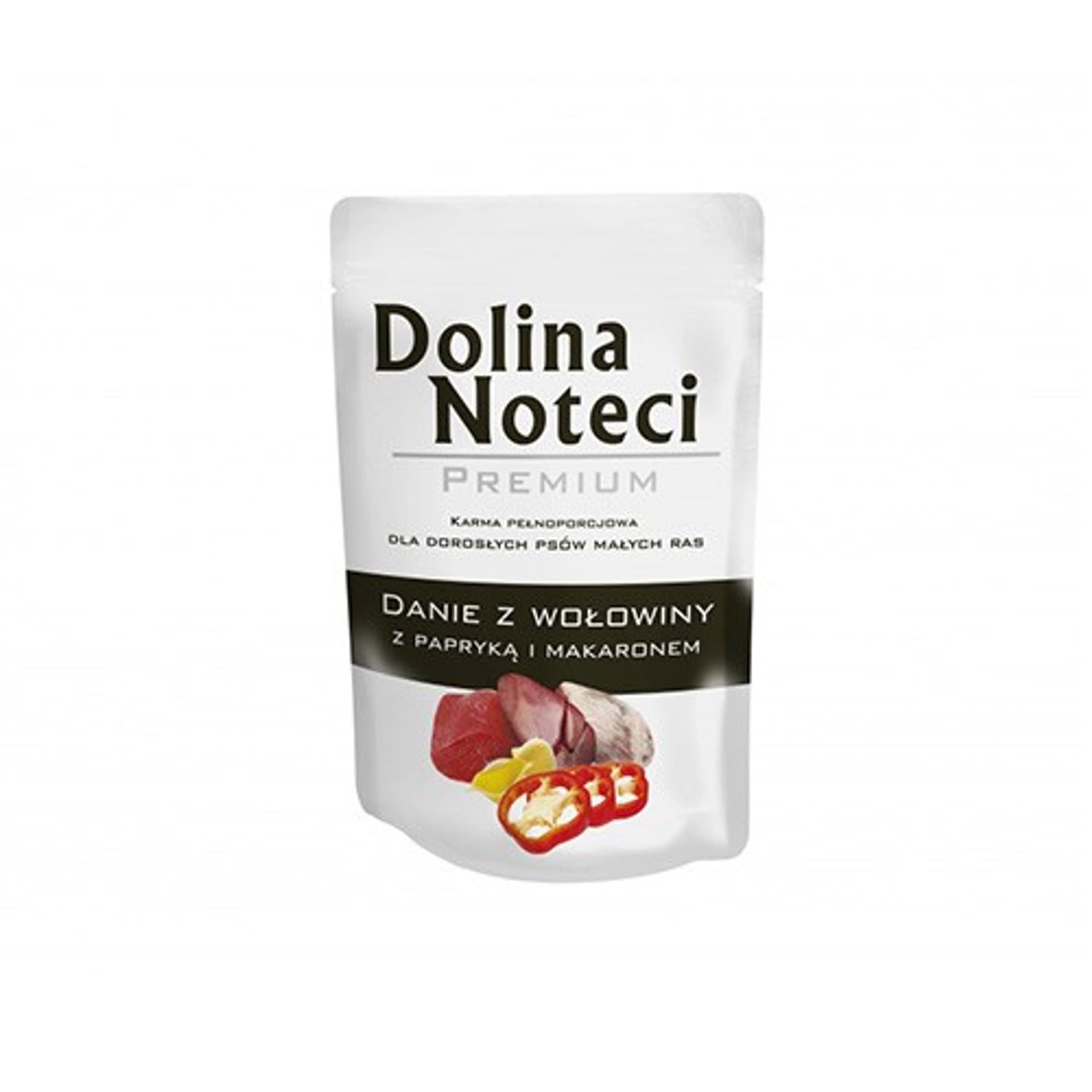 

DOLINA NOTECI Premium danie z wołowiny z papryką i makaronem - mokra karma dla psa - 300g