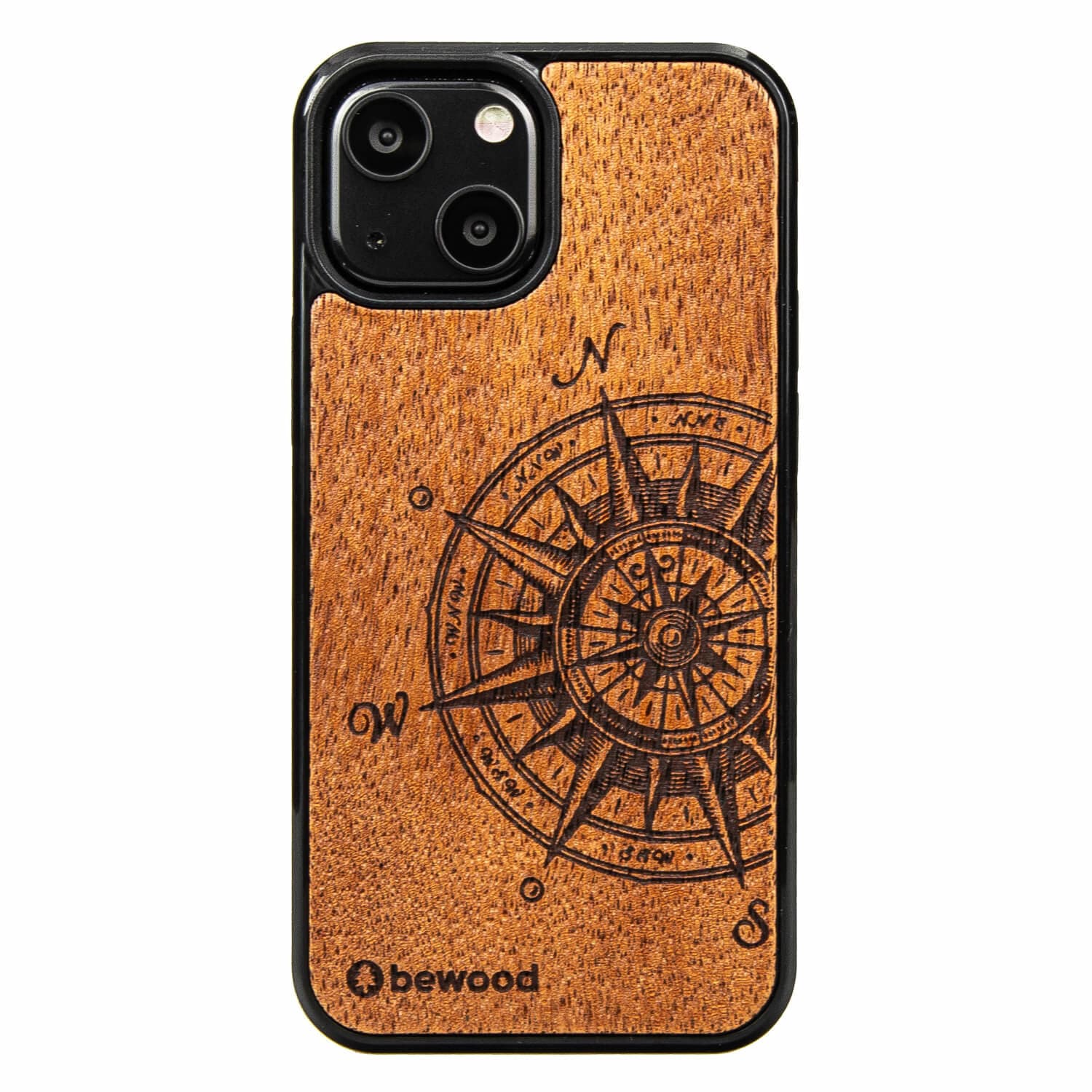 

Drewniane Etui iPhone 13 Mini TRAVELER MERBAU