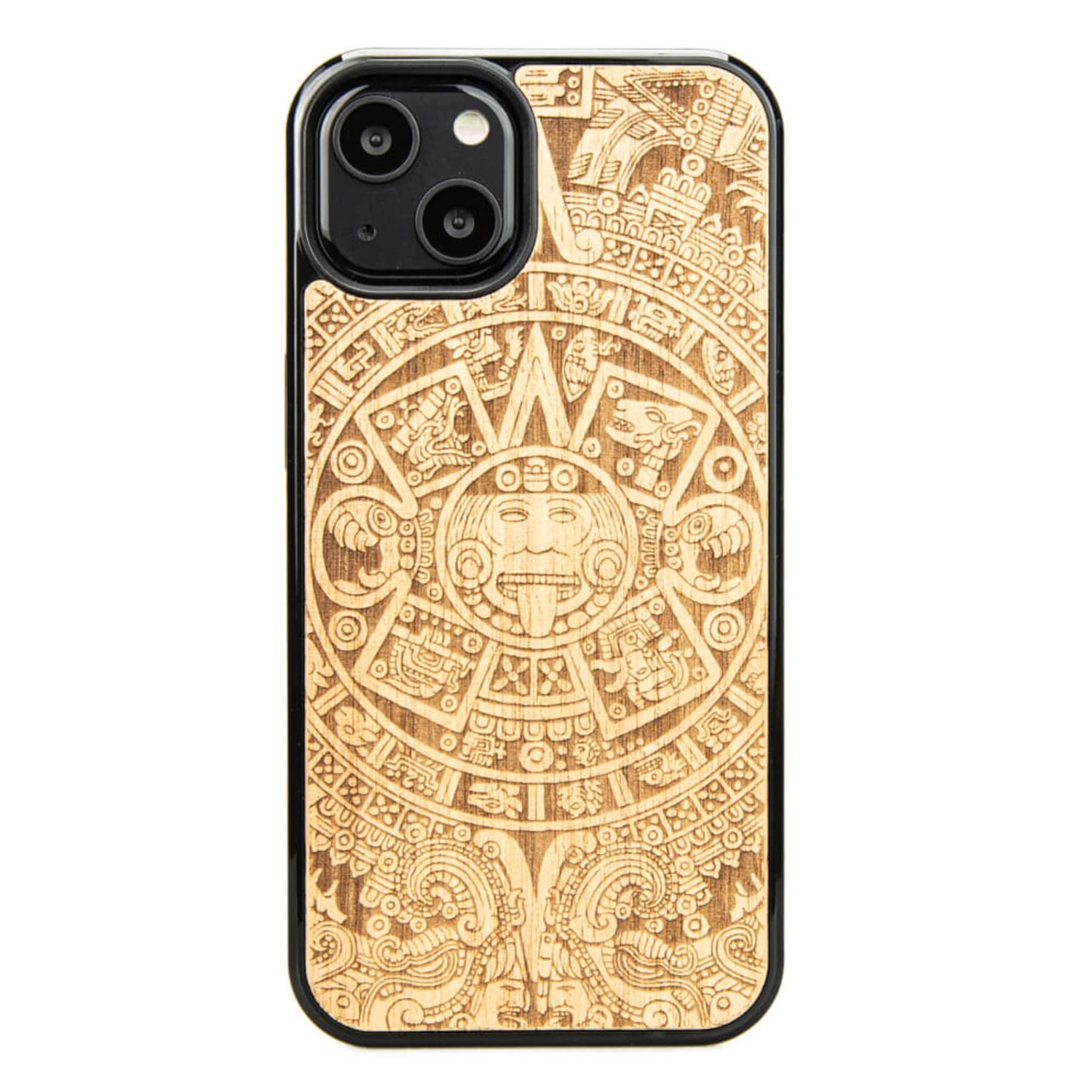 

Drewniane Etui iPhone 13 KALENDARZ AZTECKI ANIEGRE