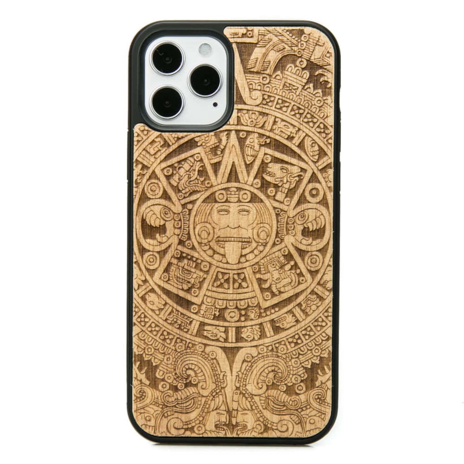 

Drewniane Etui iPhone 12 / 12 Pro KALENDARZ AZTECKI ANIEGRE