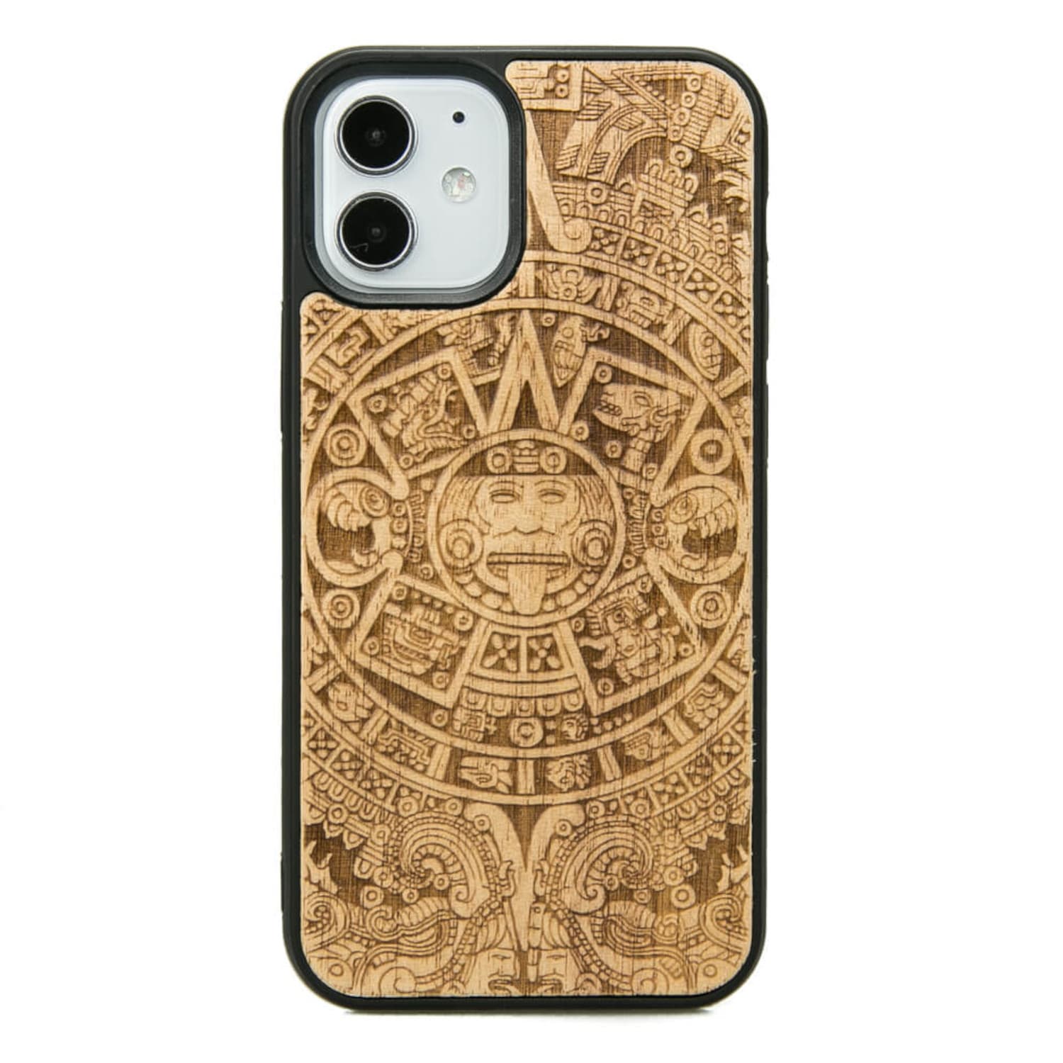 

Drewniane Etui iPhone 12 Mini KALENDARZ AZTECKI ANIEGRE