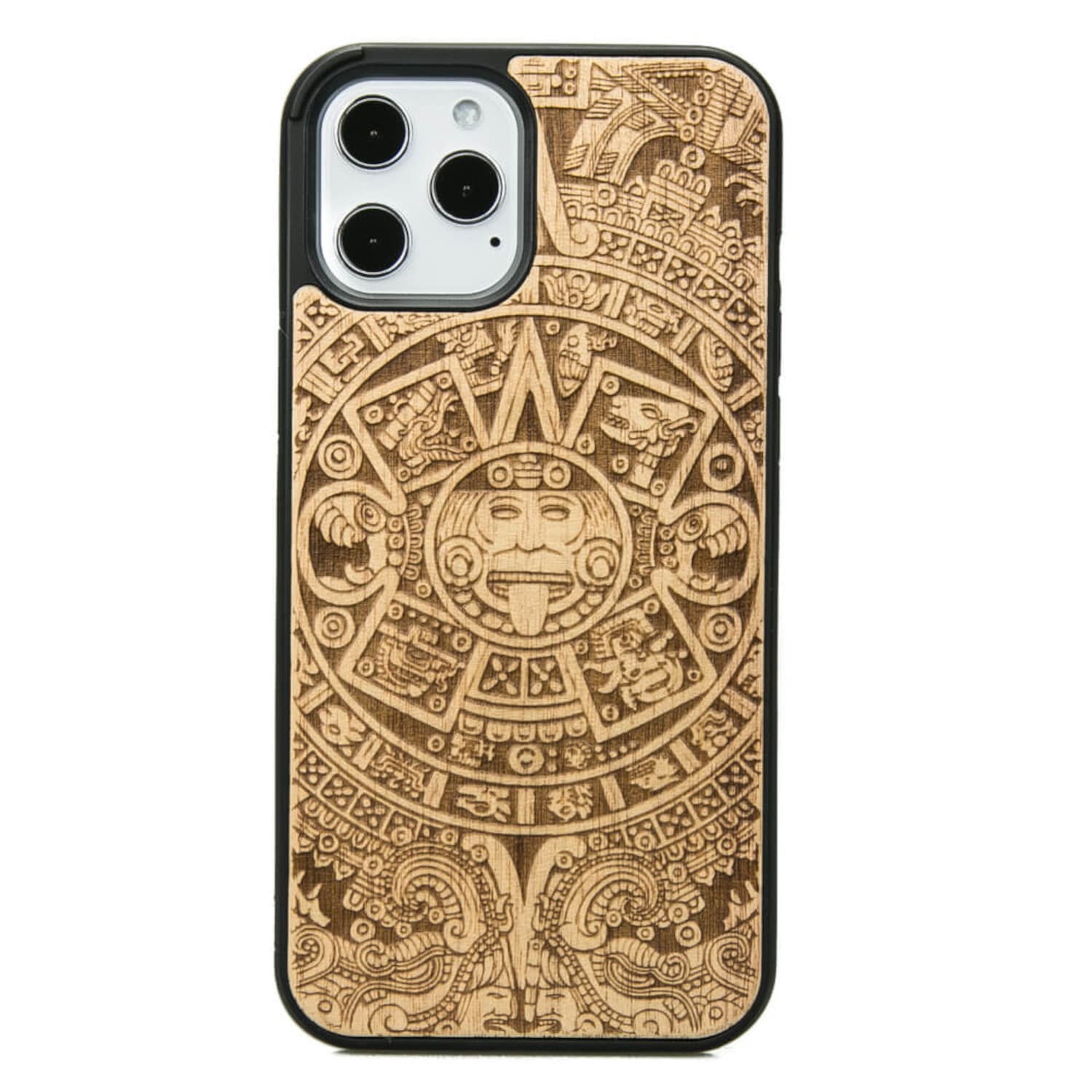 

Drewniane Etui iPhone 12 Pro Max KALENDARZ AZTECKI ANIEGRE