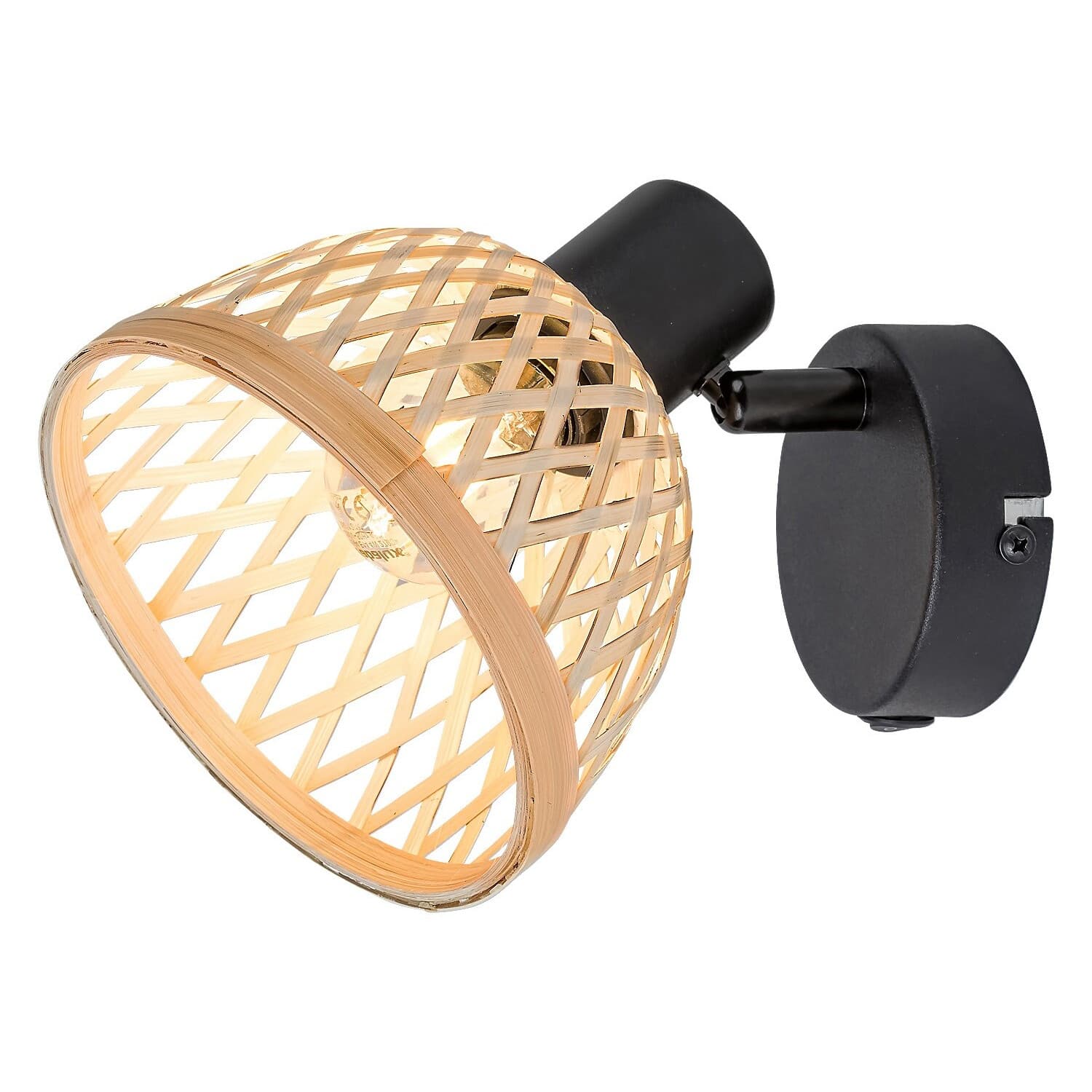 

Lampa Rattan ind.spot E14 1xMAX15W black
