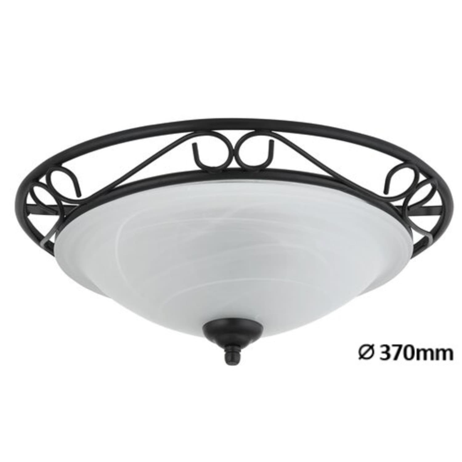 

Lampa sufitowa Athen ceiling D37 E27 2x60W matt black