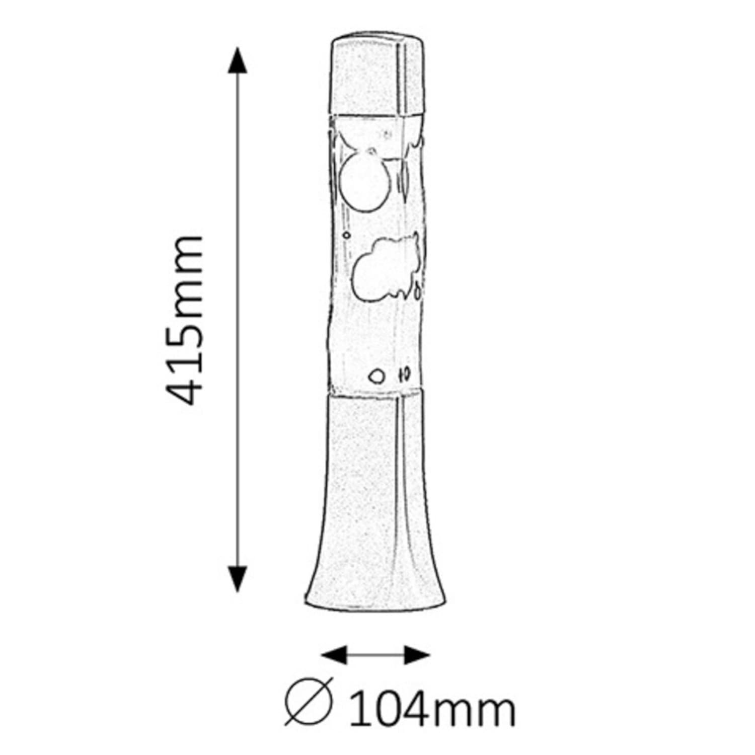 

Lampa Marshal lavalamp E14 25W orange-transp.