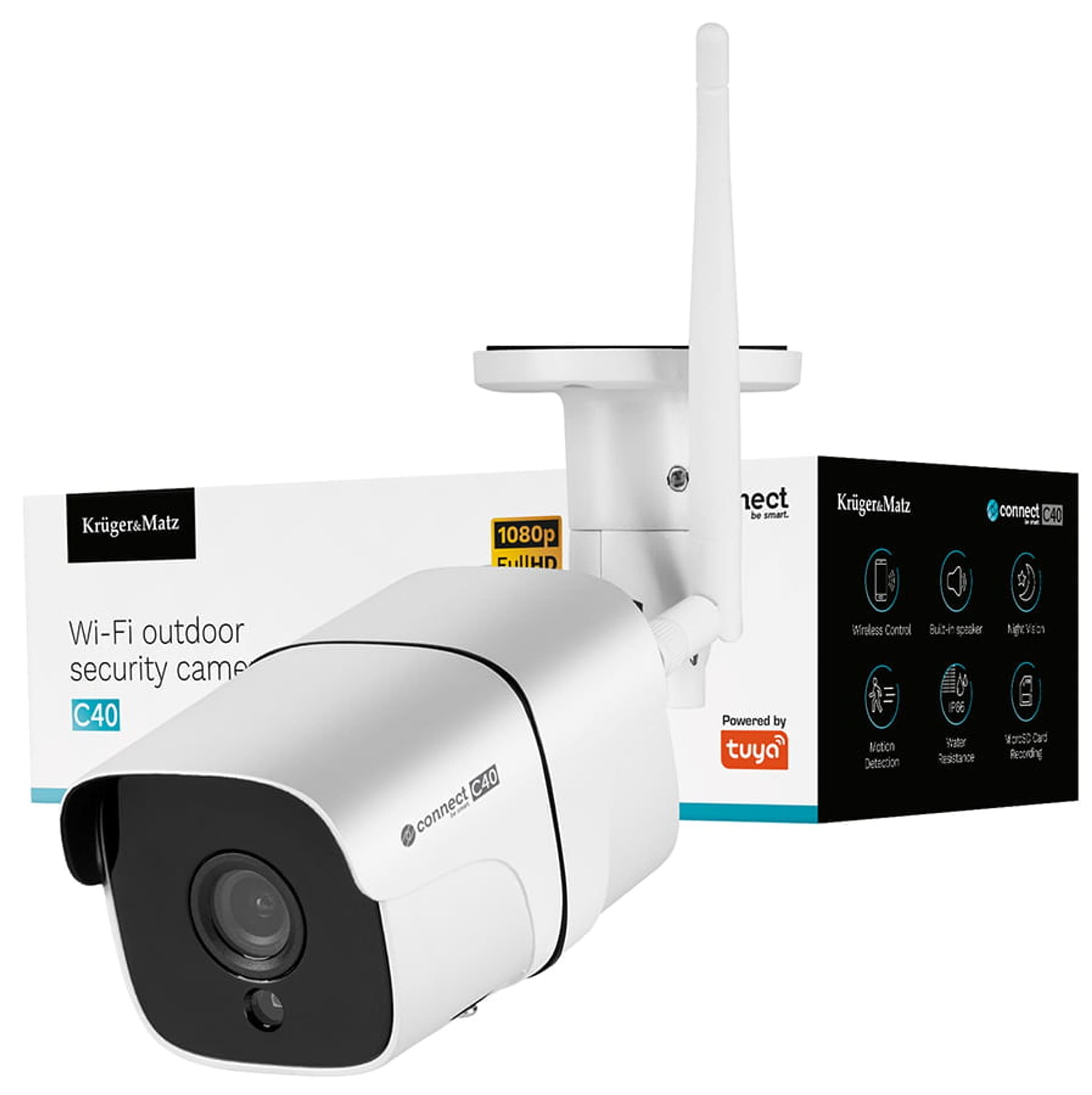 Kamera wi-fi IP Connect C40 Tuya KM2208 zewnętrzna