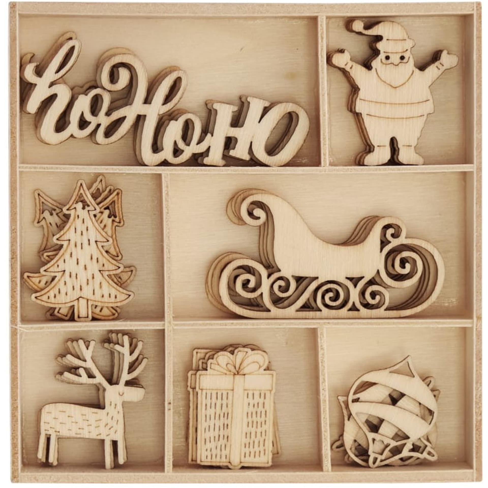 

Ozdoby drewniane MIKOŁAJ i SANIE 35sztuk 253055 Galeria Papieru