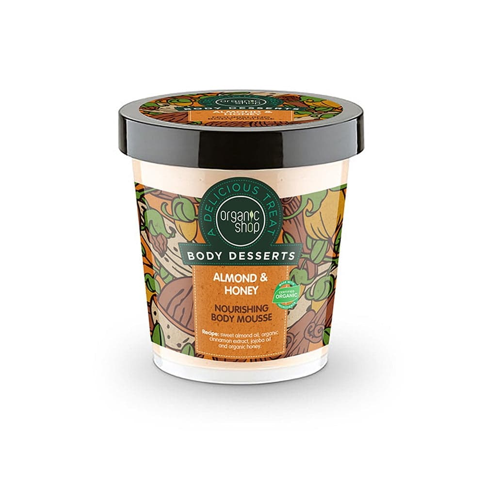 

Organic Shop Body Desserts Almond Honey Nourishing Mousse odżywczy mus do ciała o zapachu migdałów i miodu 450ml