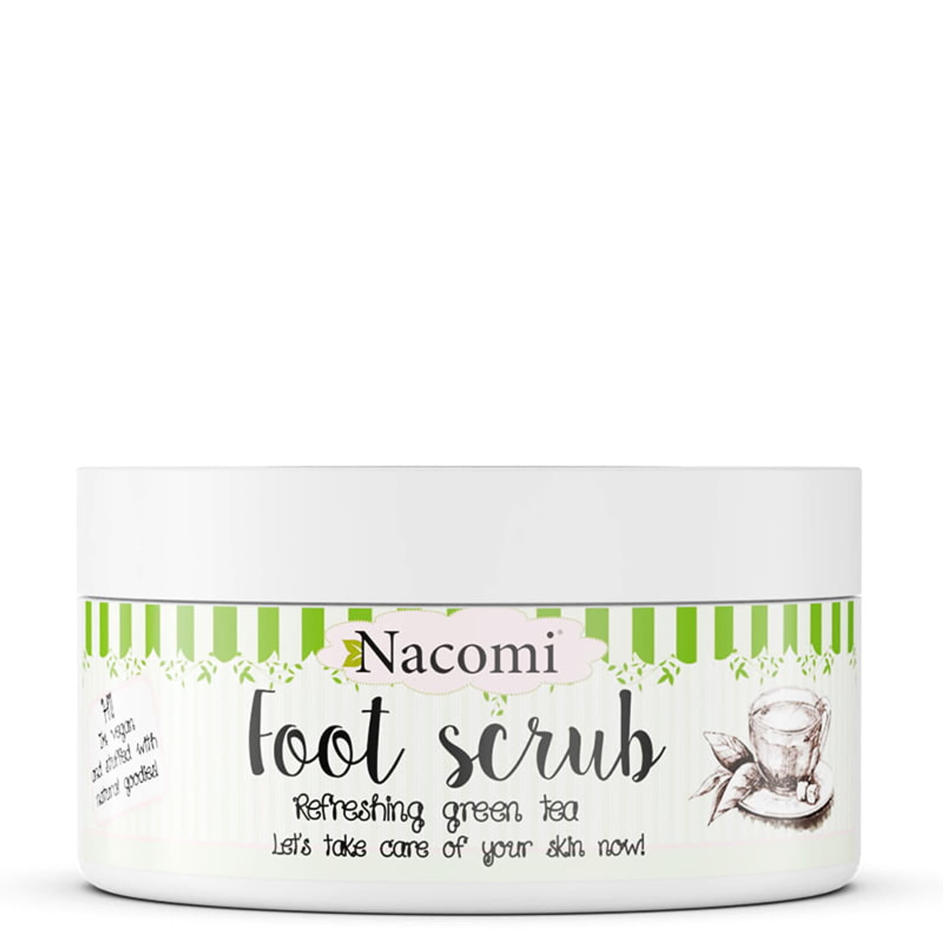 

Nacomi Sugar Foot Scrub naturalny cukrowy peeling do stóp Zielona Herbata 125g