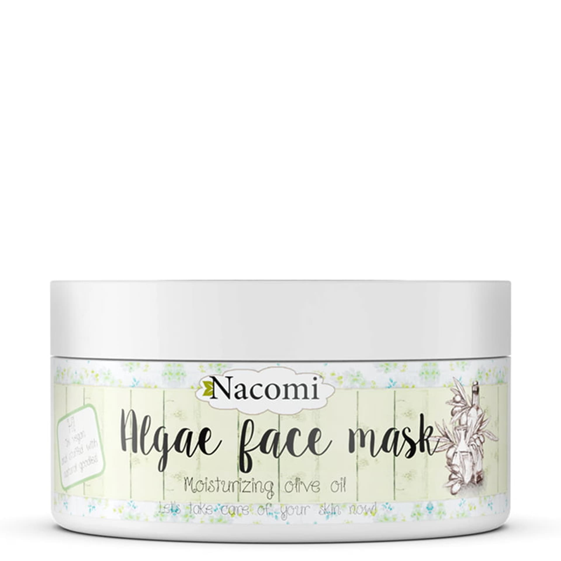 

Nacomi Algae Face Mask Moisturizing Olive Oil intensywnie nawilżająca oliwkowa maska algowa 42g