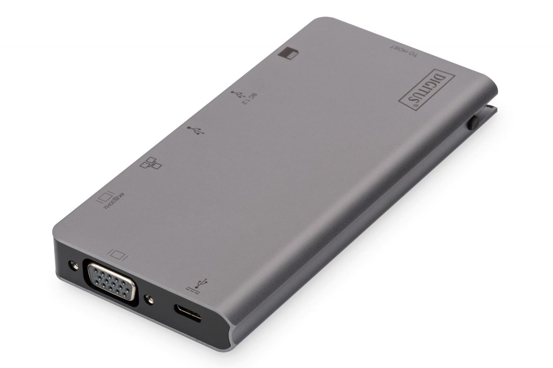 

Stacja dokująca USB Typ C, 8 portów, 4K 30Hz, PD 3.0 HQ aluminiowa