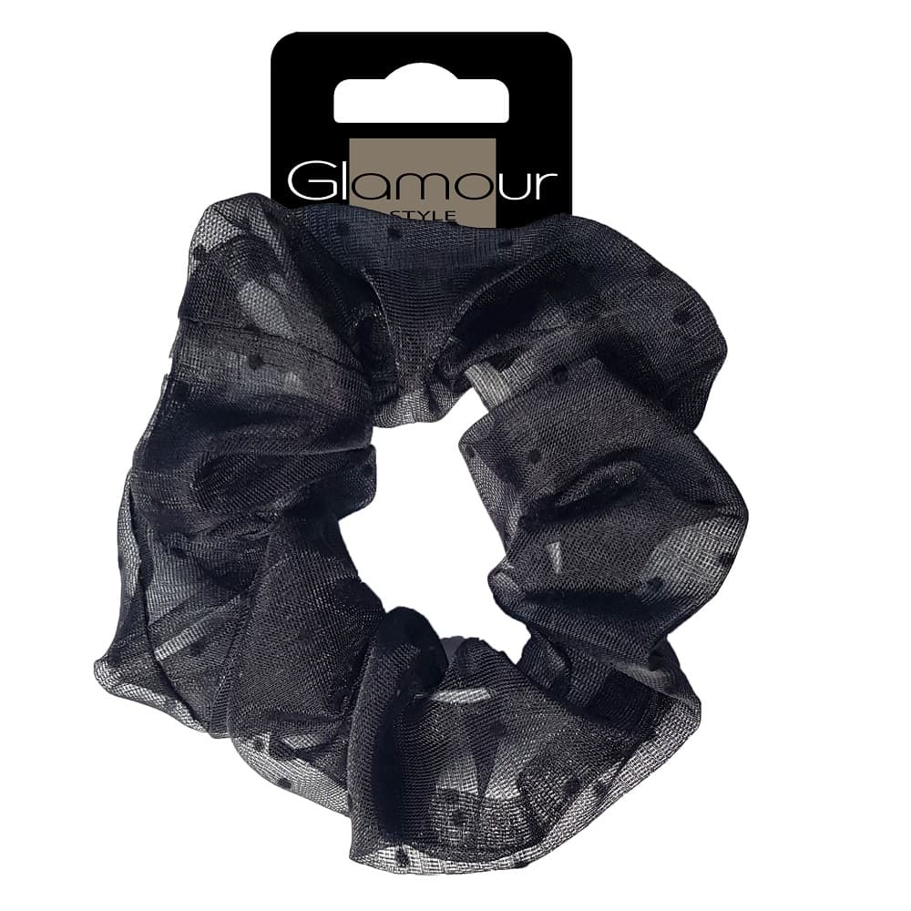 

Glamour Zawijka tiulowa do włosów Czarna